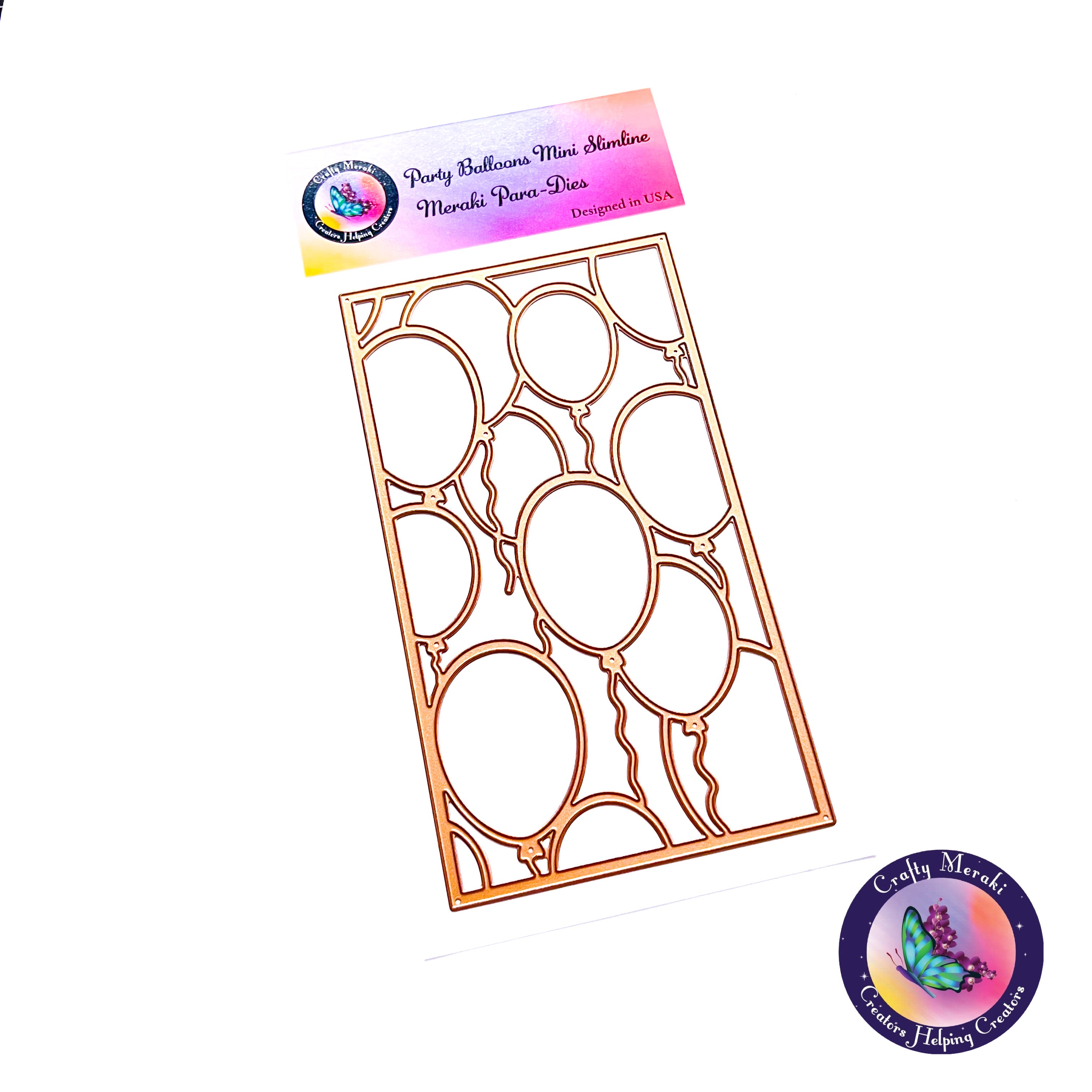 Crafty Meraki Party Balloons Mini Slimline Para-Dies - Crafty Meraki