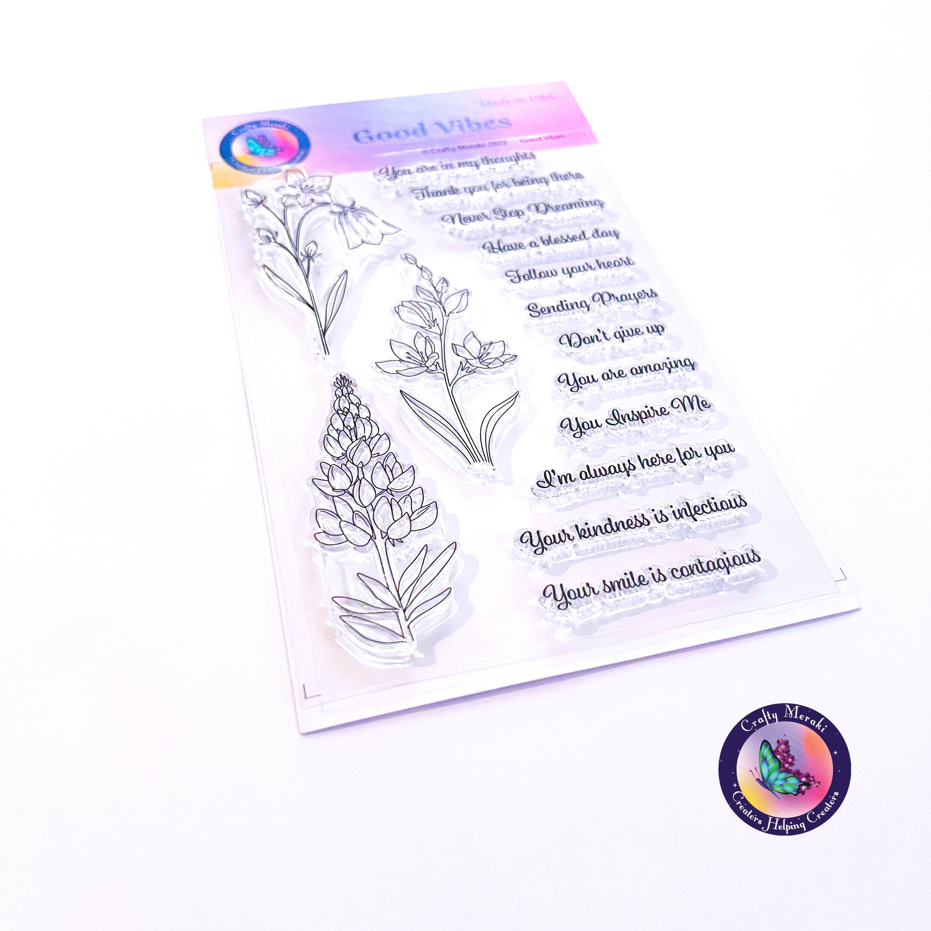 Crafty Meraki Good Vibes stamp set - Crafty Meraki