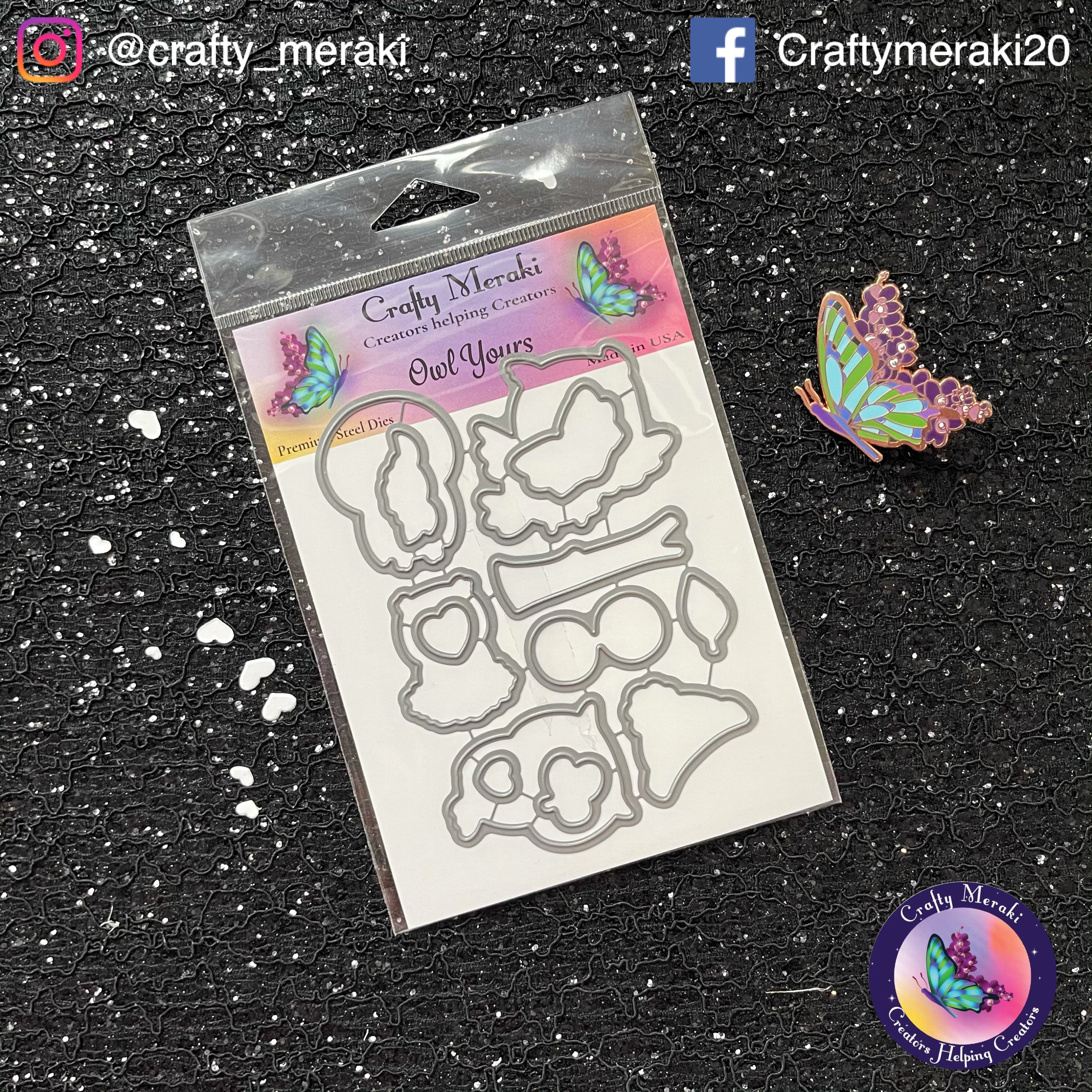 Crafty Meraki Owl Yours coordinating dies - Crafty Meraki