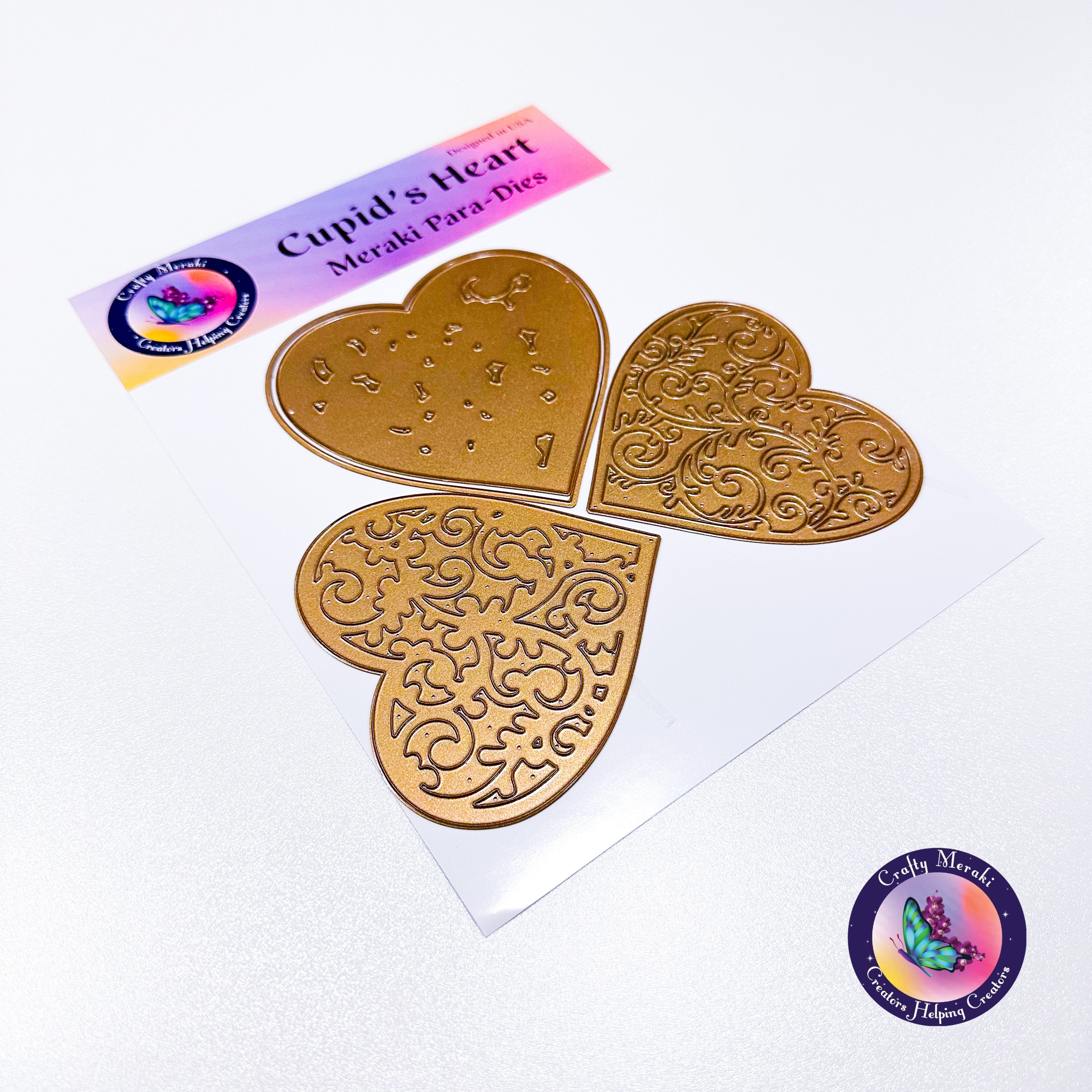 Crafty Meraki Cupid's Heart Layering Die Set - Crafty Meraki