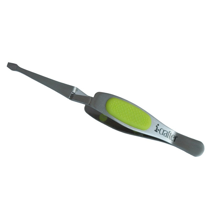 i-crafter i-Grip Flat Head Tweezers - Crafty Meraki