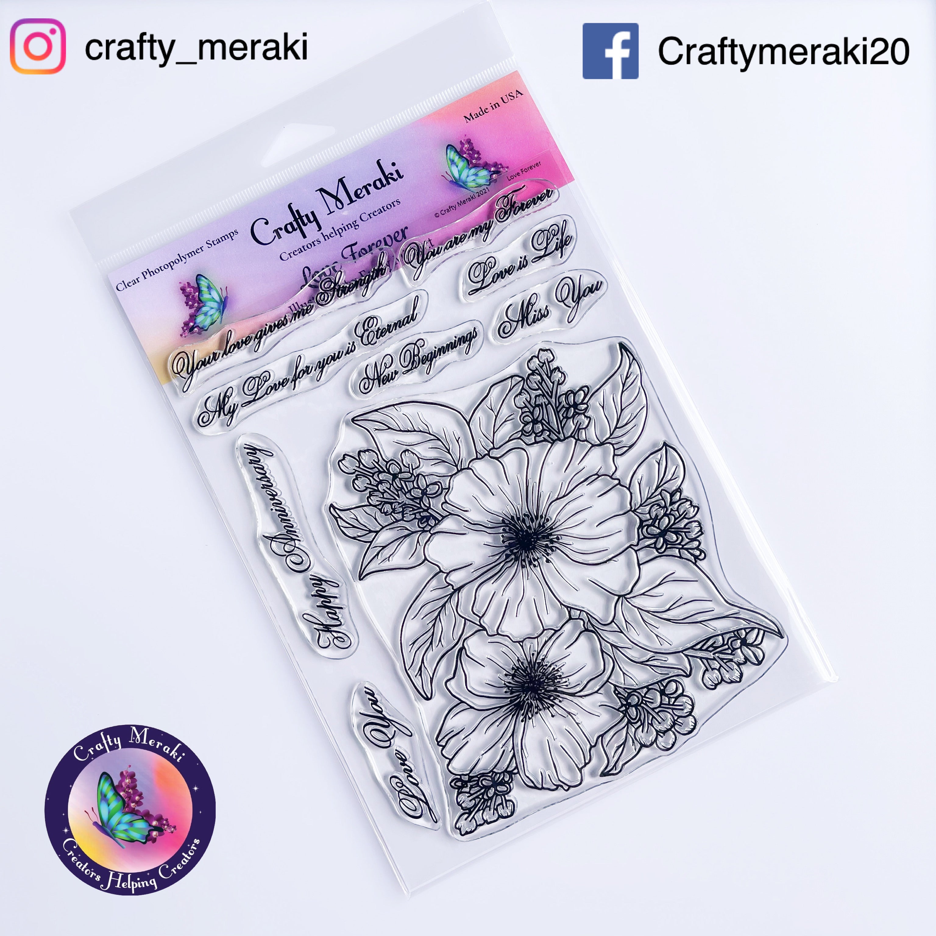 Crafty Meraki Love Forever Stamp set - Crafty Meraki