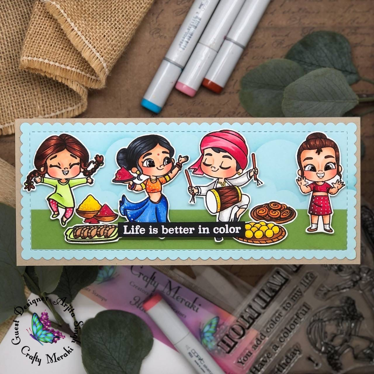Crafty Meraki Holi Hai stamp set - Crafty Meraki