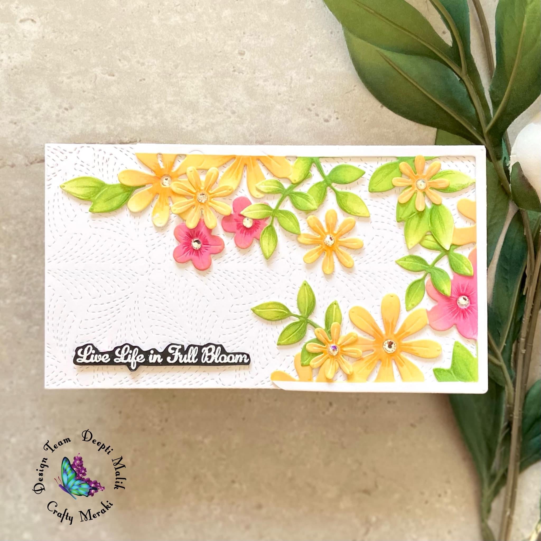 Crafty Meraki Mini Slimline Jewel Bloom Para-Dies - Crafty Meraki