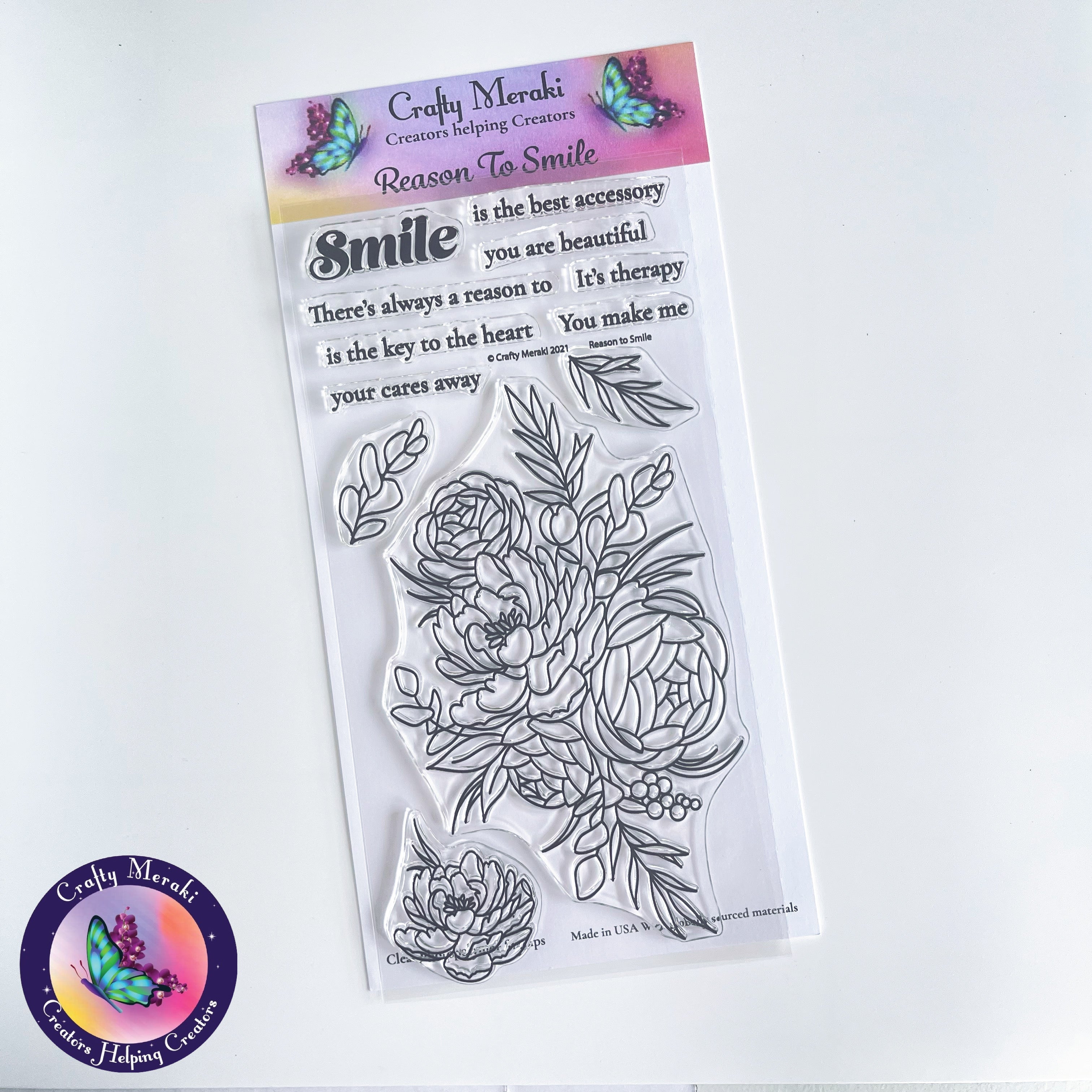 Crafty Meraki Reason to Smile stamp set - Crafty Meraki