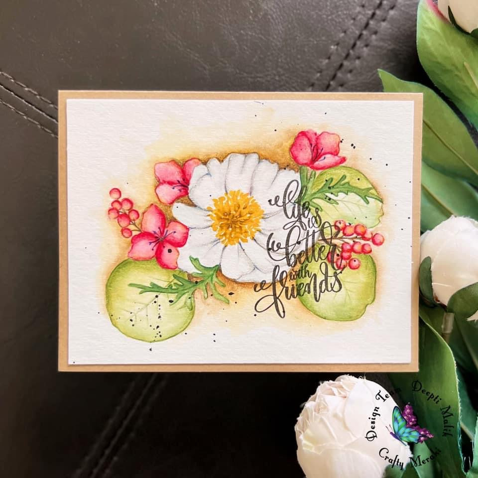 Crafty Meraki Amazing Blooms Stamp set - Crafty Meraki