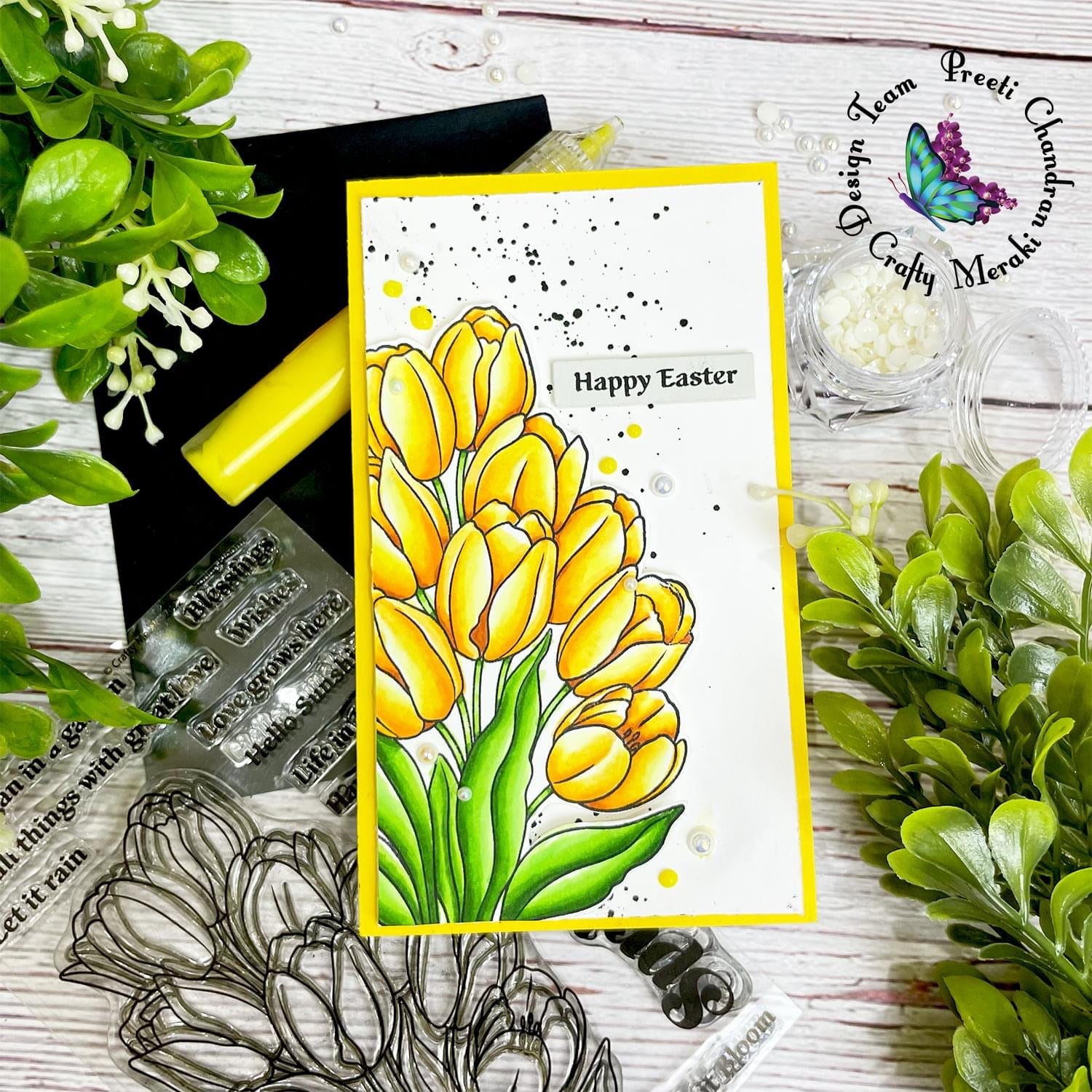 Crafty Meraki Spring Blooms Stamp set - Crafty Meraki