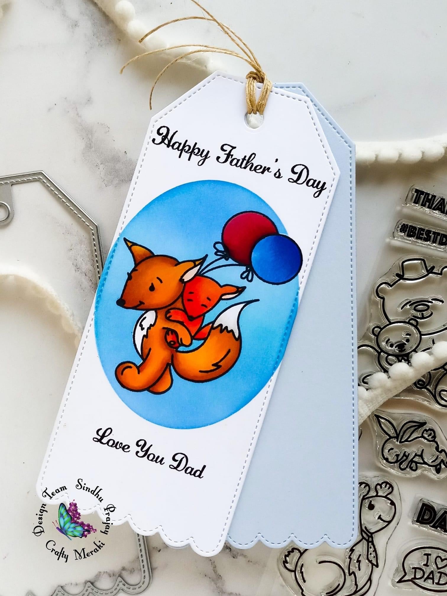Crafty Meraki Congrats Slimline Tag die - Crafty Meraki