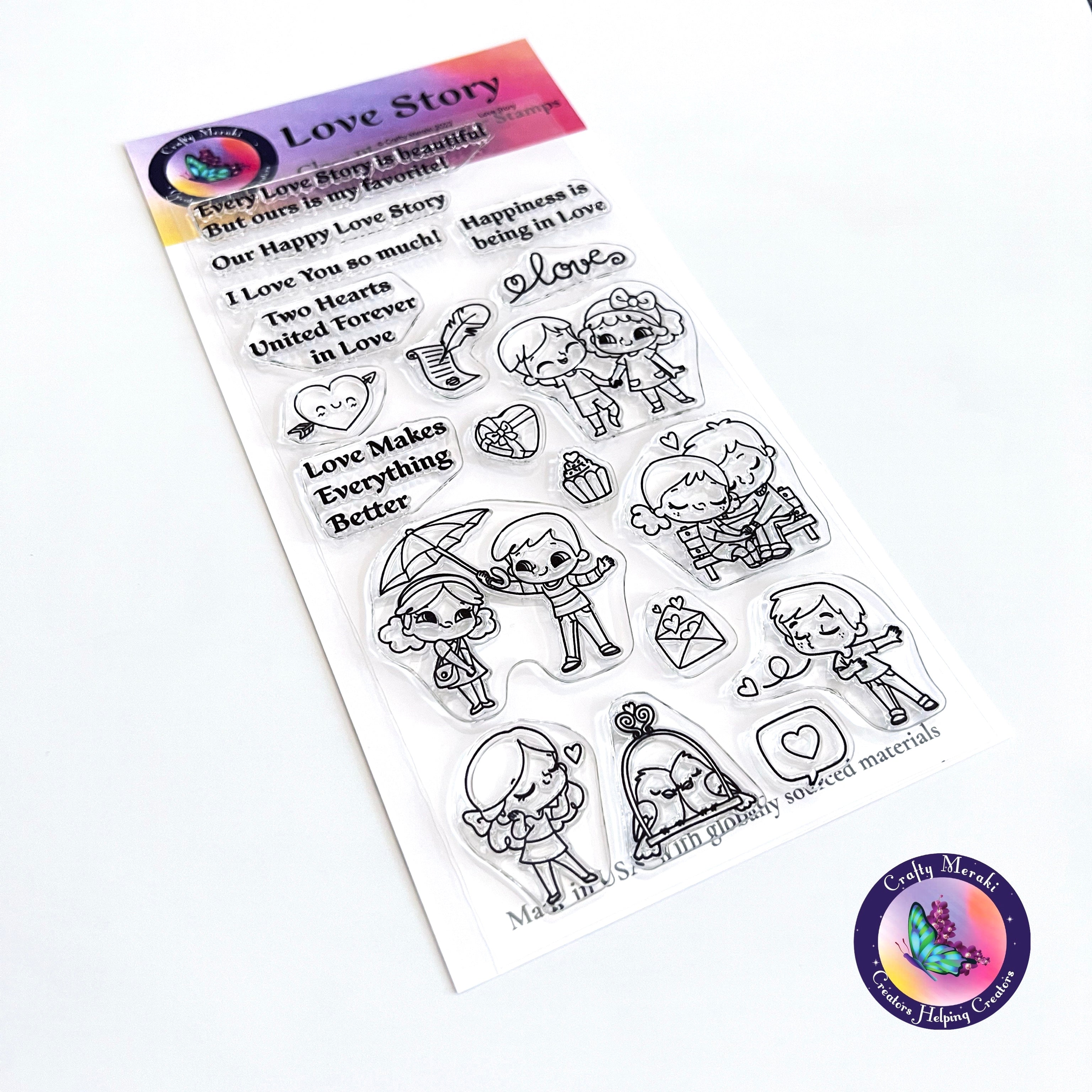 Crafty Meraki Love Story stamp set - Crafty Meraki
