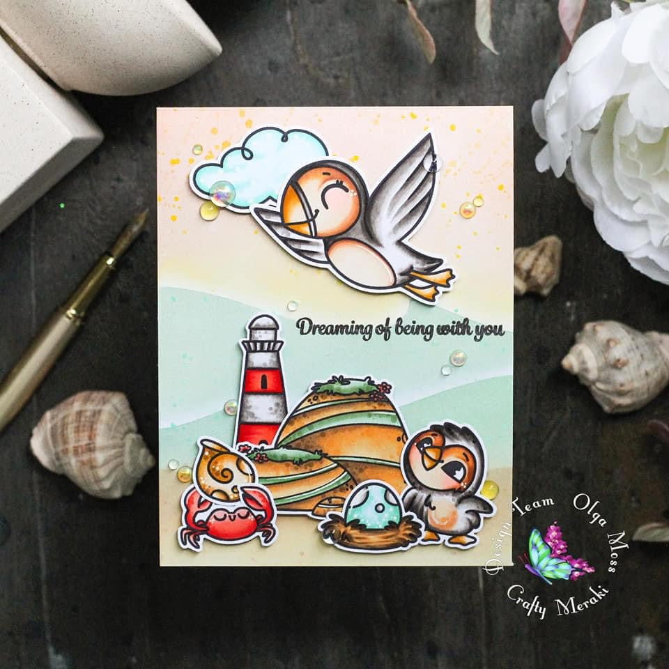 Crafty Meraki Puff To The Beach stamp set - Crafty Meraki
