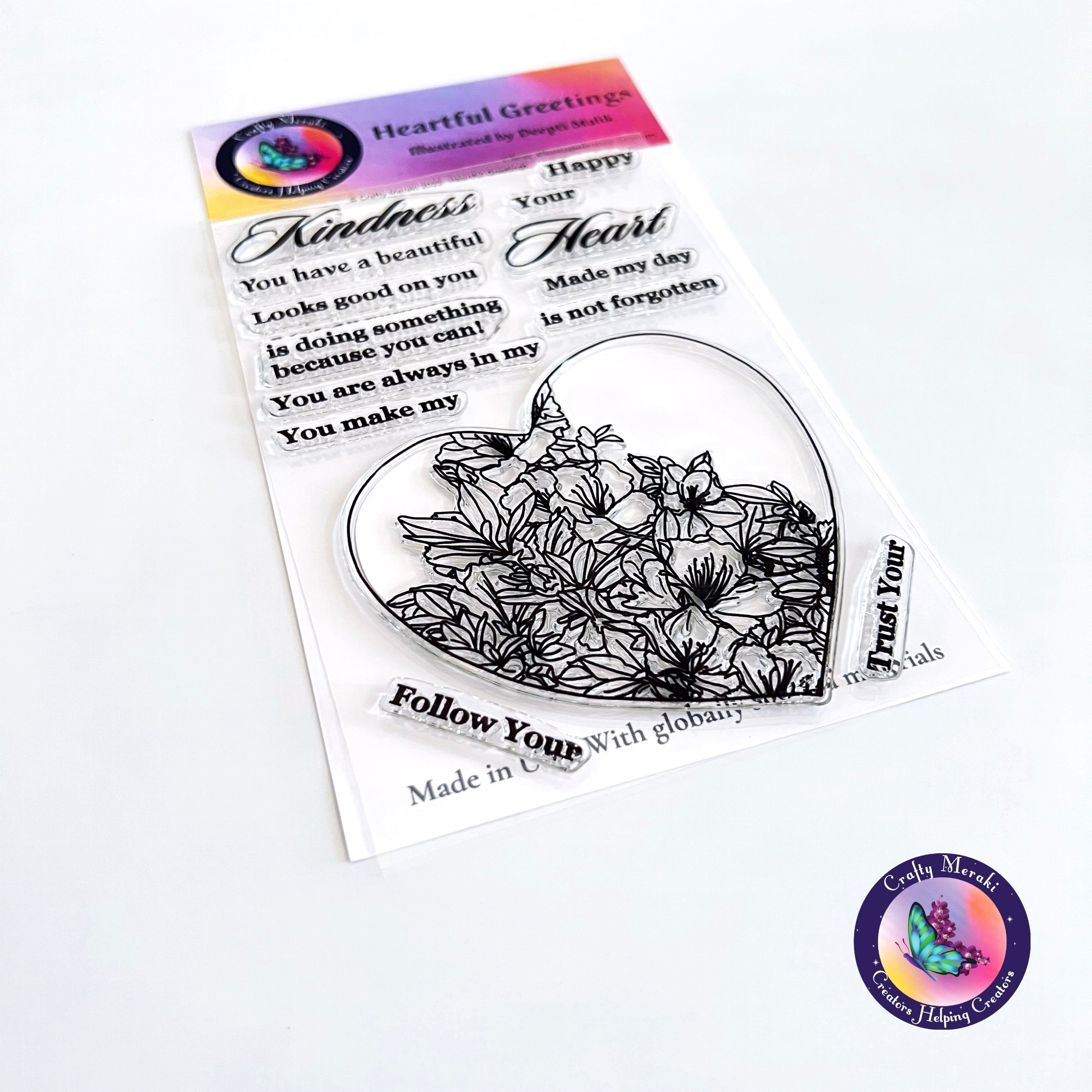 Crafty Meraki Heartful Greetings stamp - Crafty Meraki