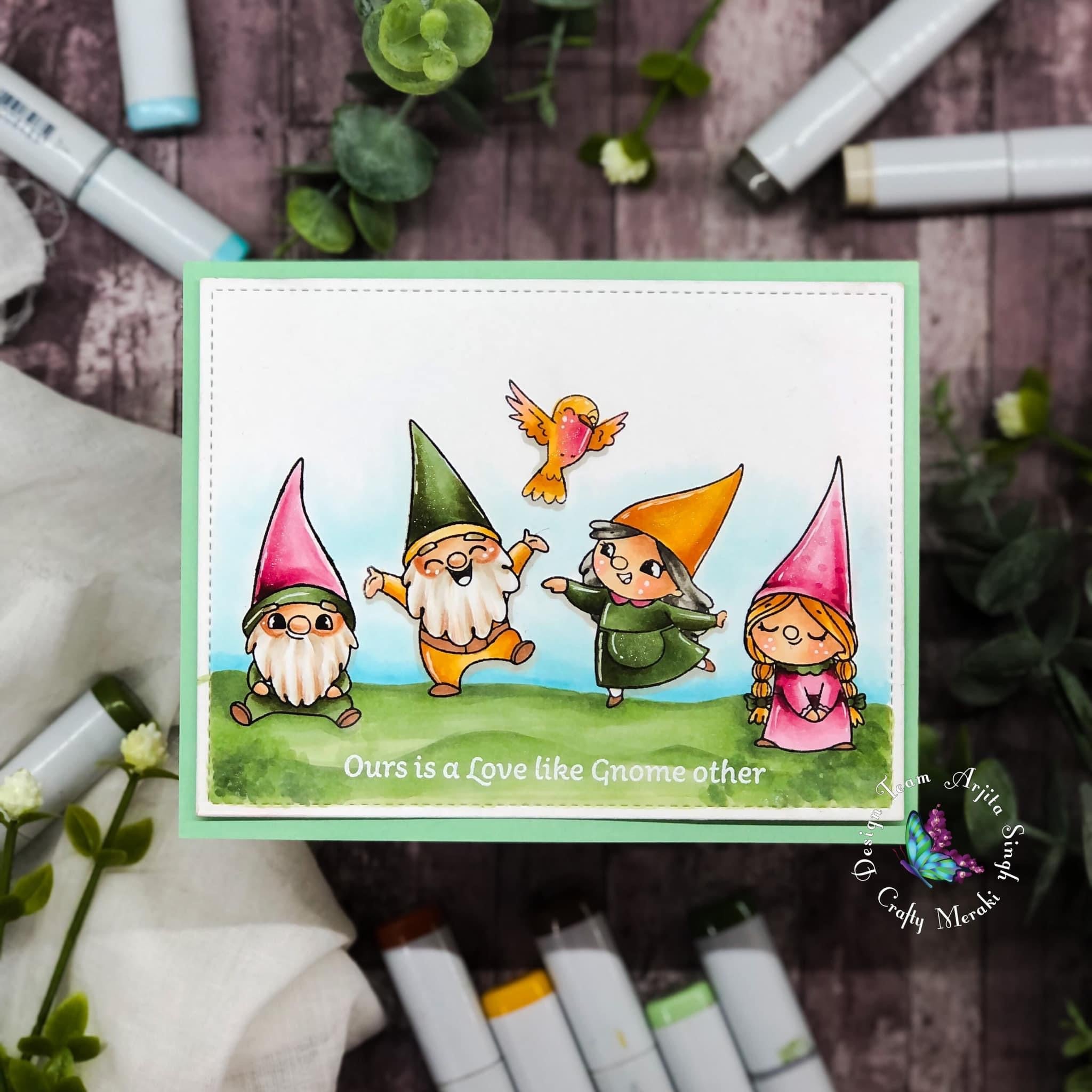 Crafty Meraki Gnomeo & Juliet Stamp set - Crafty Meraki