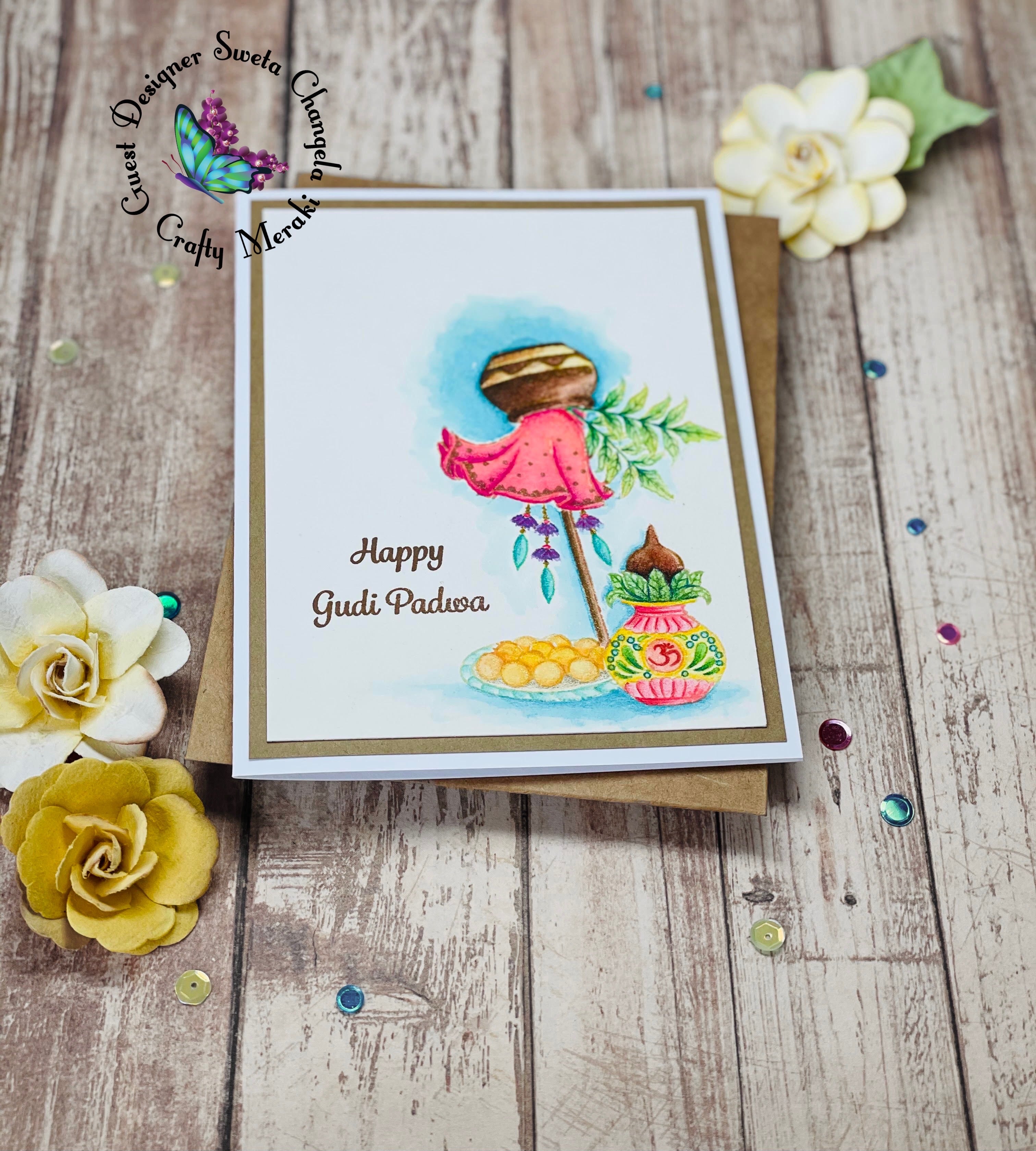 Crafty Meraki Happy Ugadi stamp set - Crafty Meraki