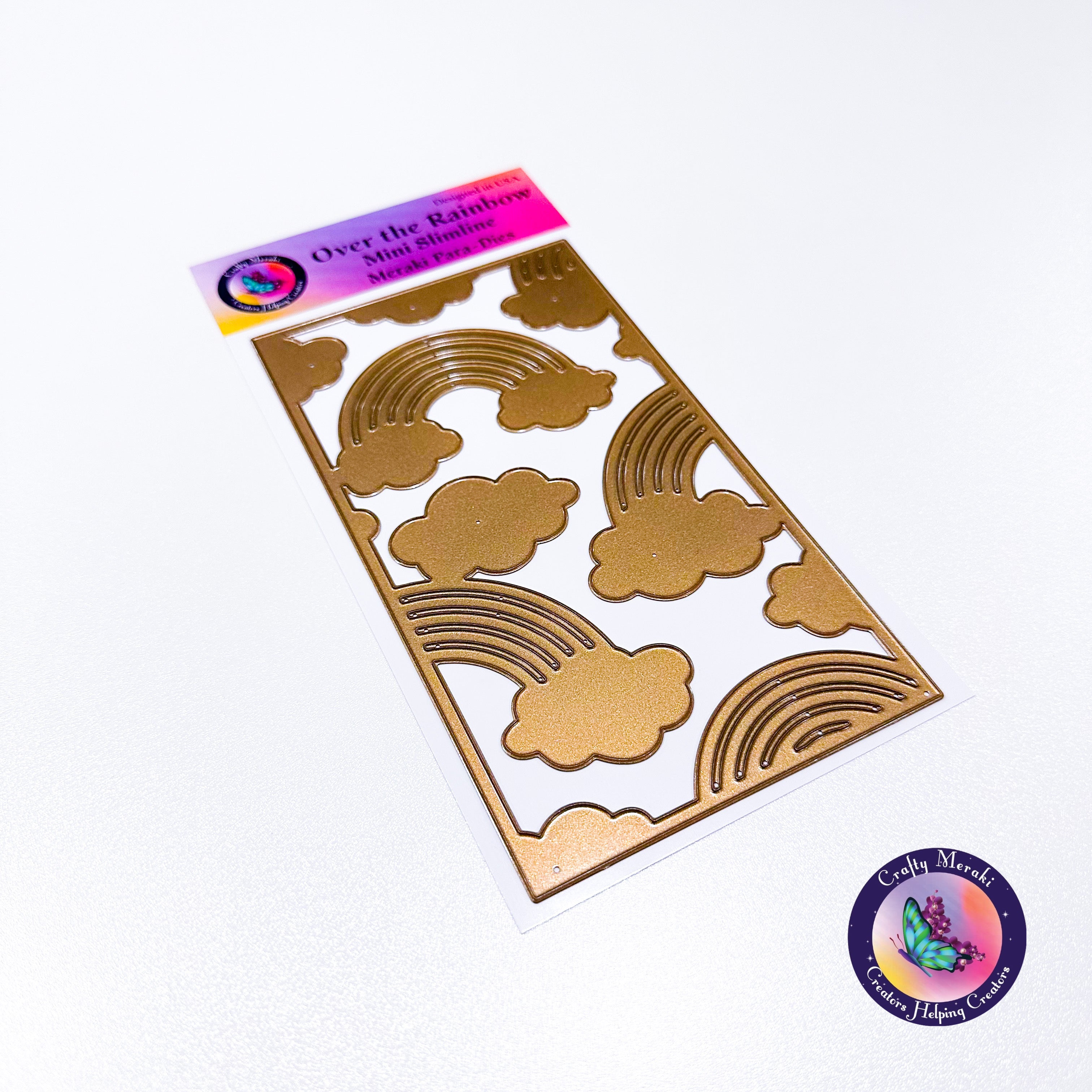 Crafty Meraki Over The Rainbow Mini Slimline Para-Dies - Crafty Meraki
