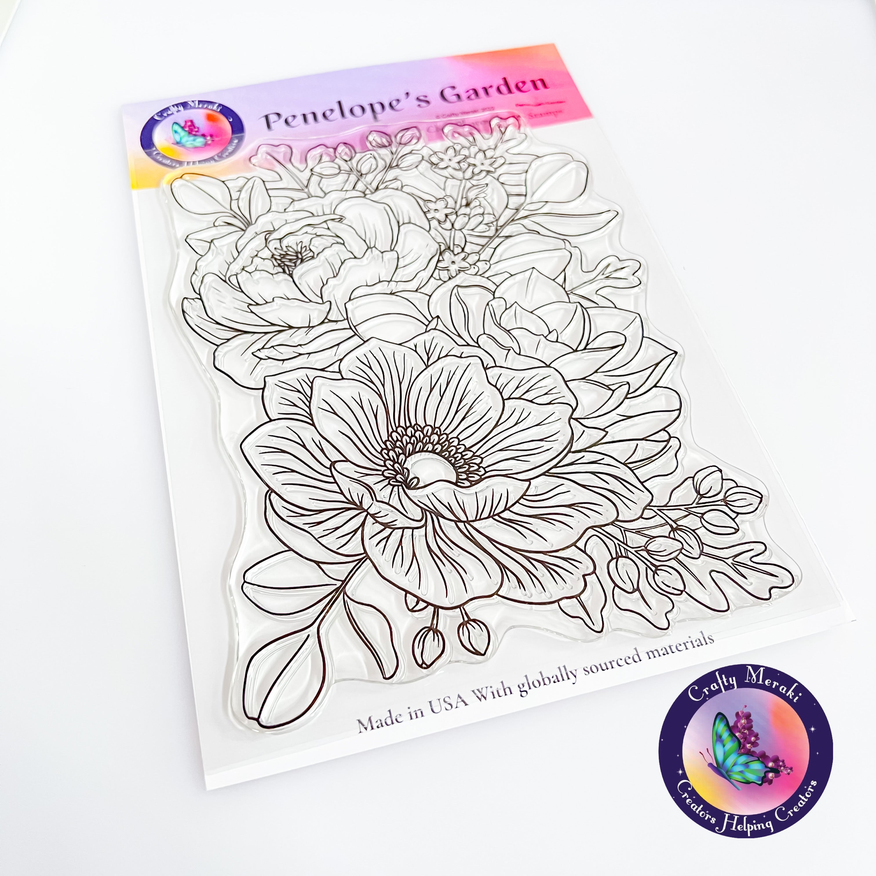 Crafty Meraki Penelope's Garden Stamp set - Crafty Meraki