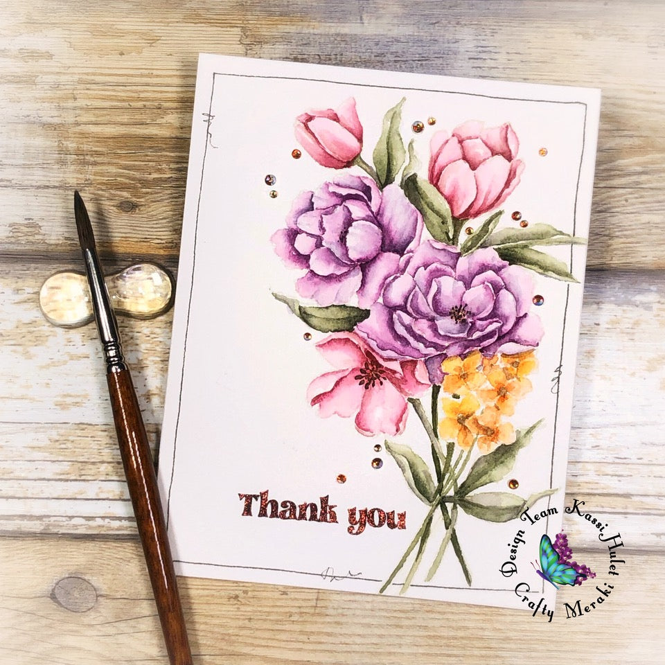 Crafty Meraki Thanks Bunches Stamp Set - Crafty Meraki