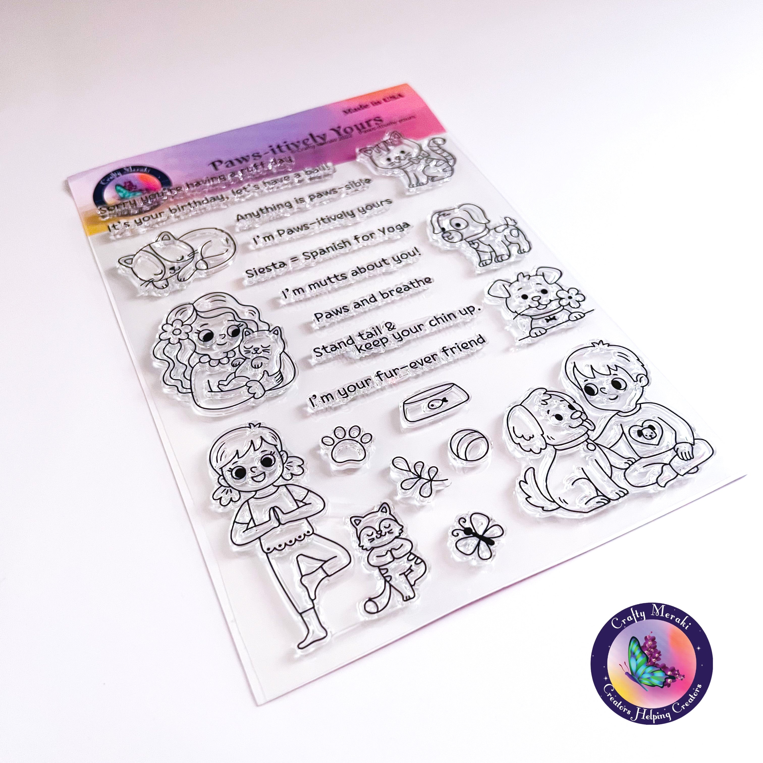 Crafty Meraki Paws-itively Yours Stamp set - Crafty Meraki