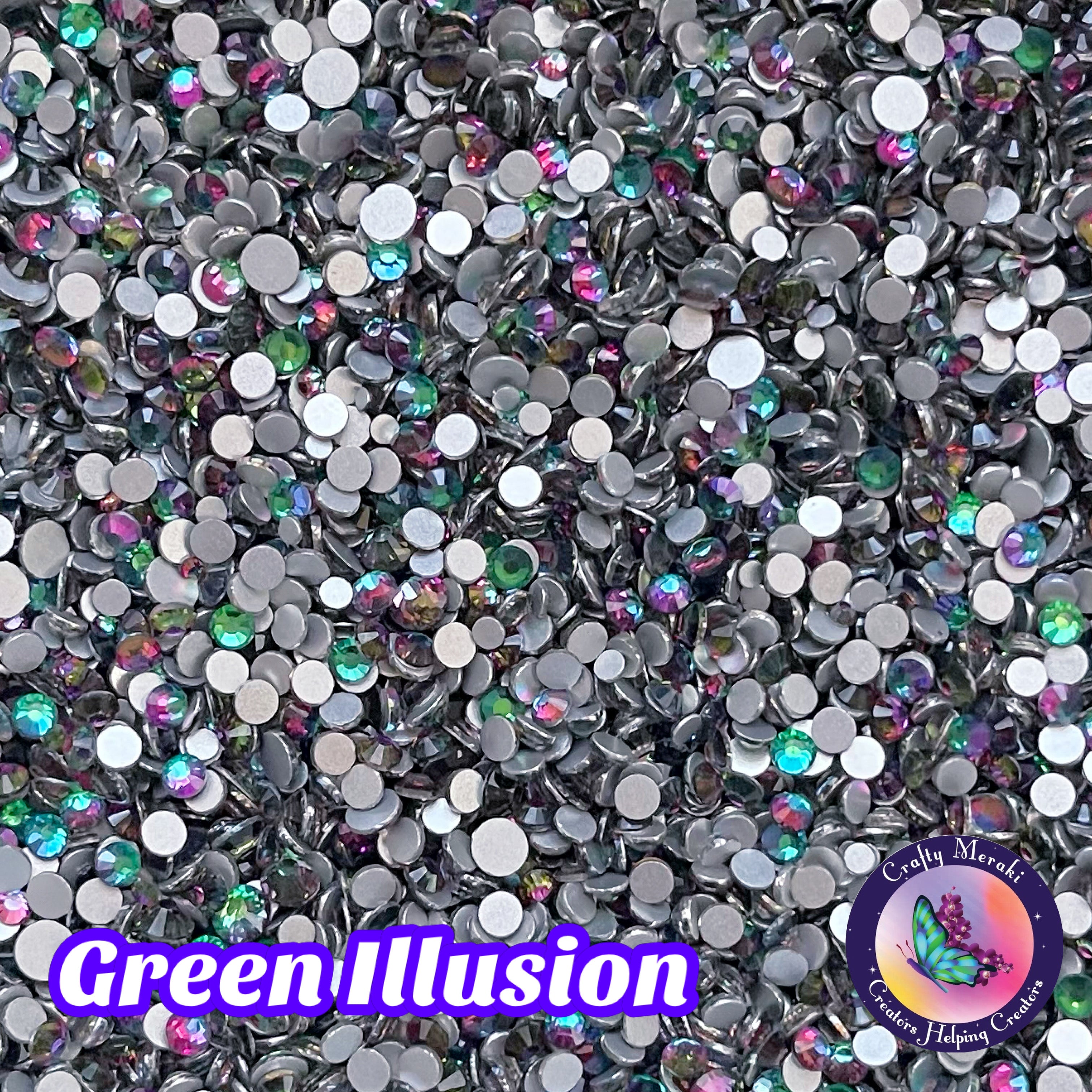 Meraki Sparkle Green Illusion - Crafty Meraki