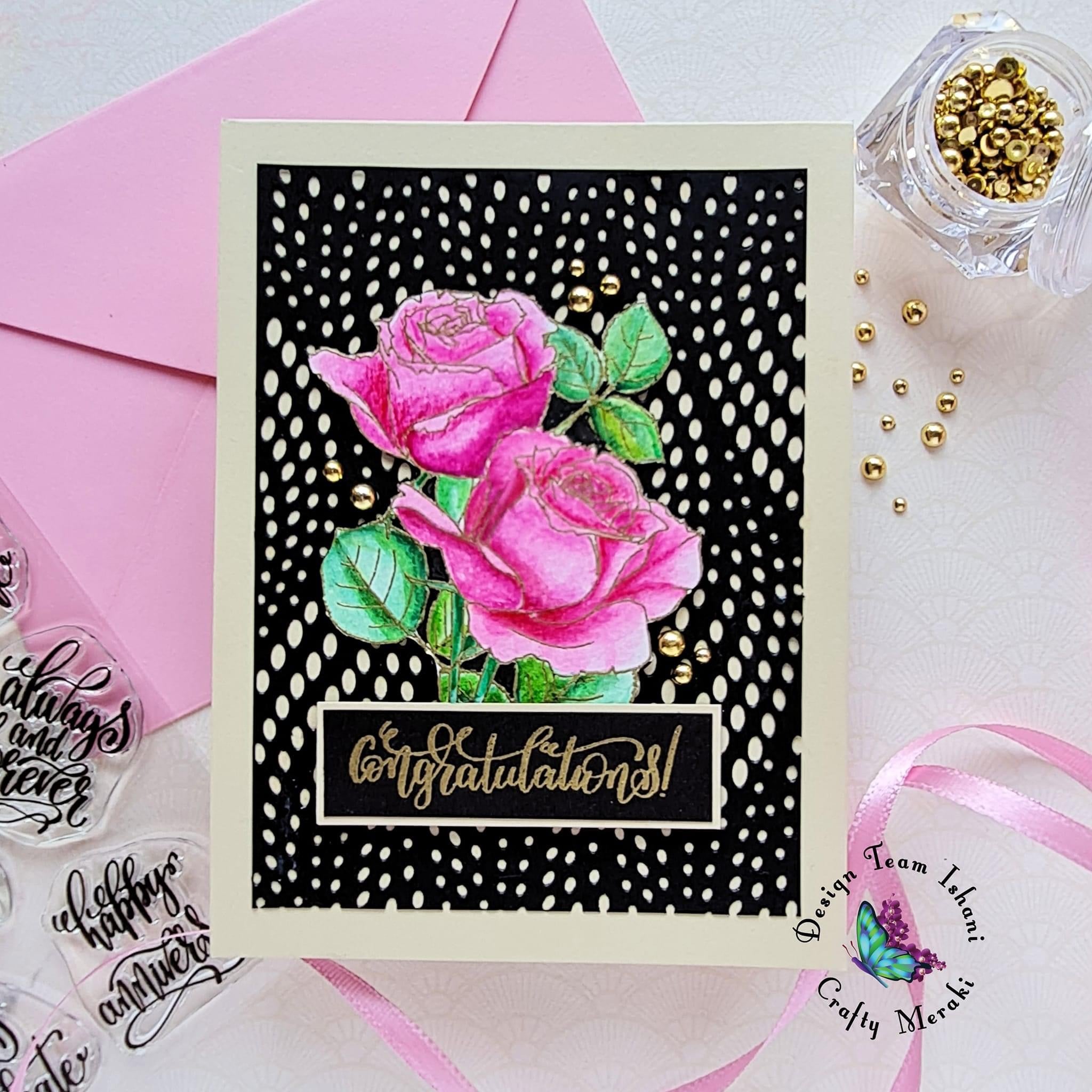 Crafty Meraki Wedding Bouquet Stamp set - Crafty Meraki