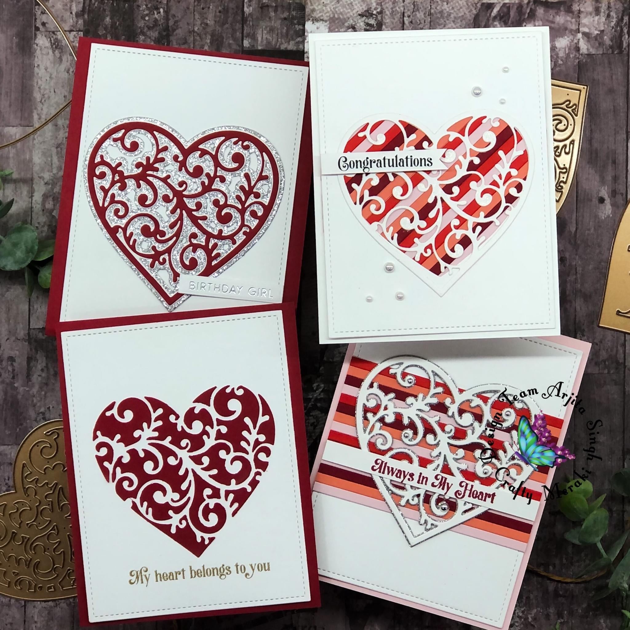 Crafty Meraki Cupid's Heart Layering Die Set - Crafty Meraki
