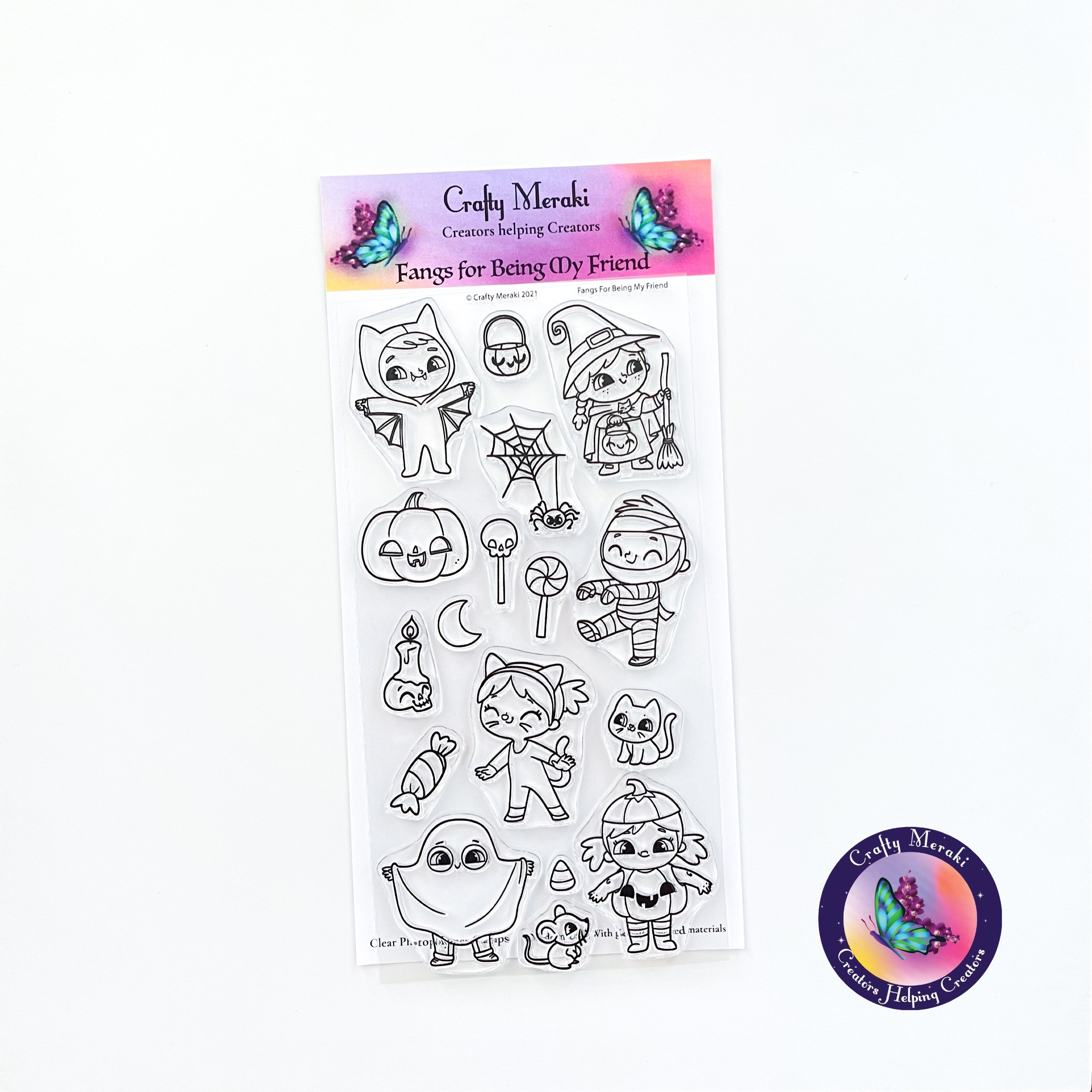 Crafty Meraki Fangs for Being My Friend Stamp Set - Crafty Meraki