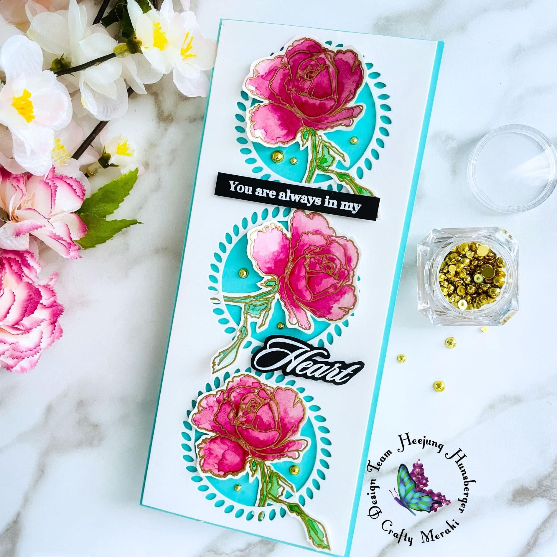 Crafty Meraki Wedding Bouquet Stamp set - Crafty Meraki