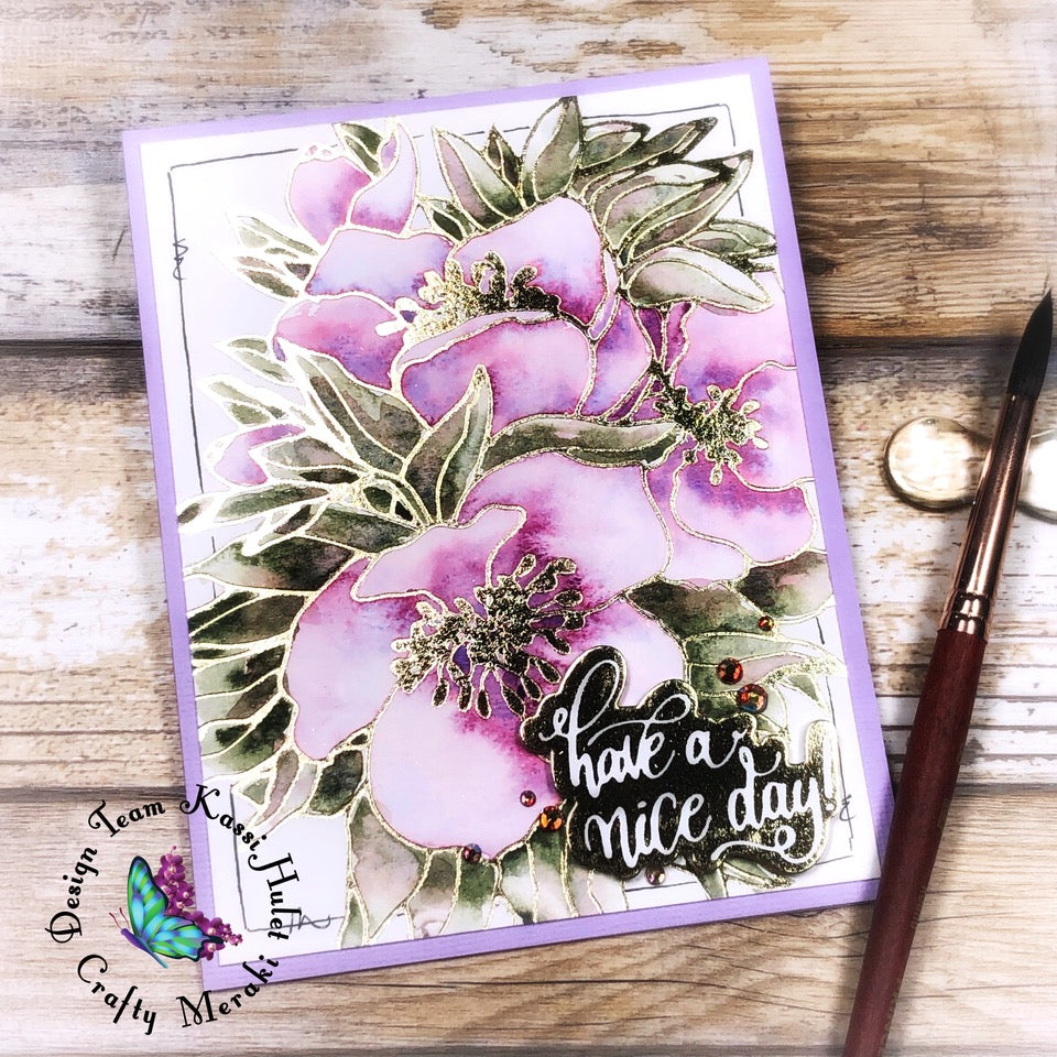 Crafty Meraki Elegance Hot Foil Plate - Crafty Meraki
