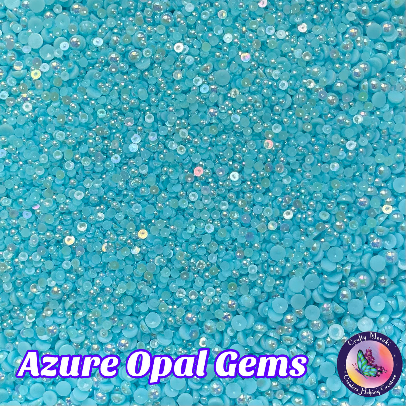Meraki Azure Opal Gems - Crafty Meraki