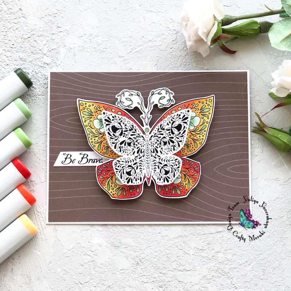 Crafty Meraki Wings of Hope Stamp set - Crafty Meraki