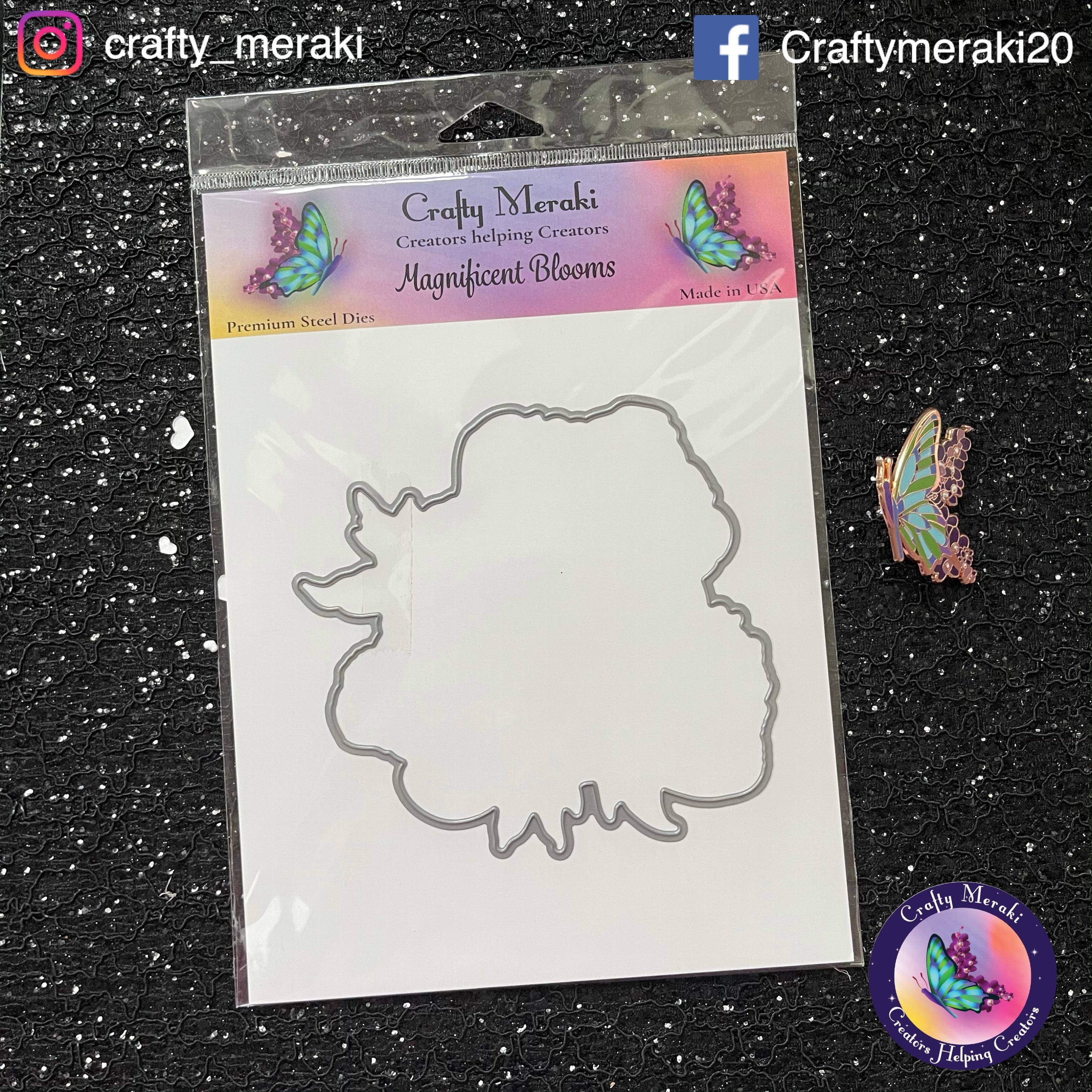 Crafty Meraki Magnificent Blooms coordinating dies - Crafty Meraki