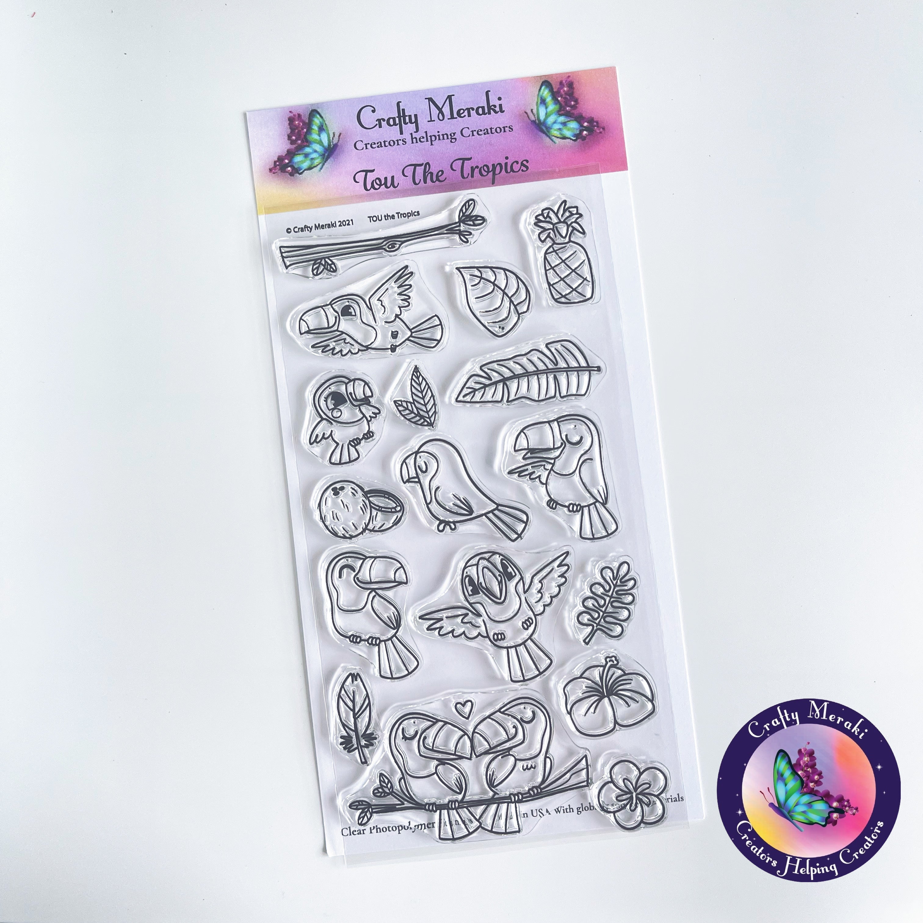 Crafty Meraki Tou The Tropics stamp set - Crafty Meraki