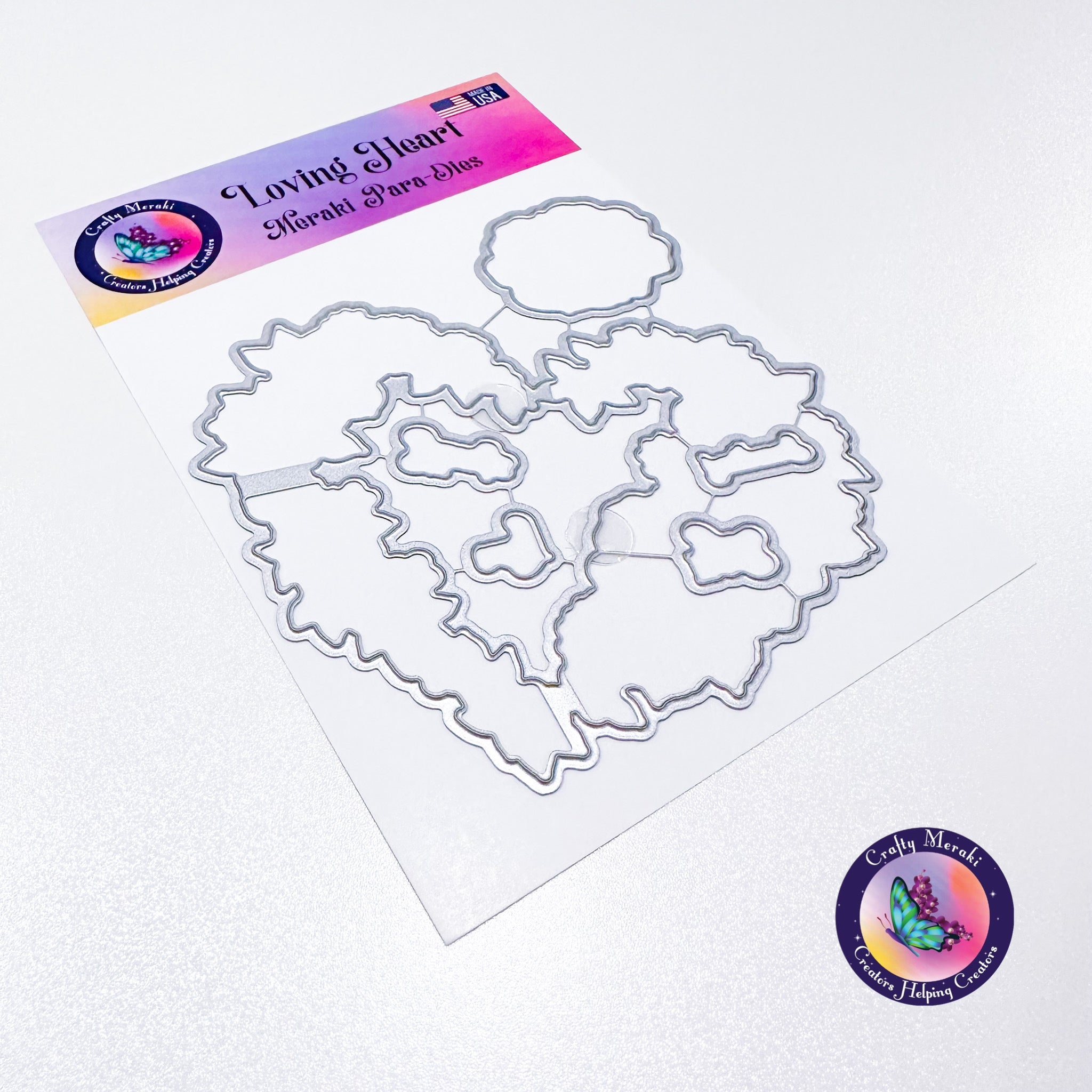 Crafty Meraki Loving Heart Coordinating Dies - Crafty Meraki