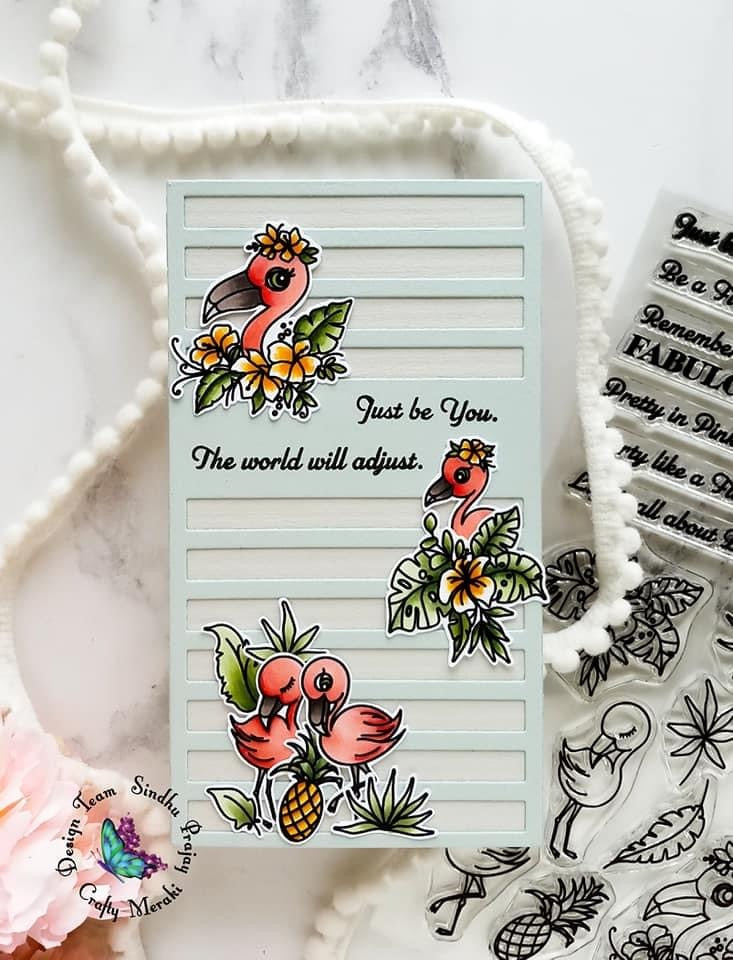 Crafty Meraki Flocking Fabulous stamp set - Crafty Meraki