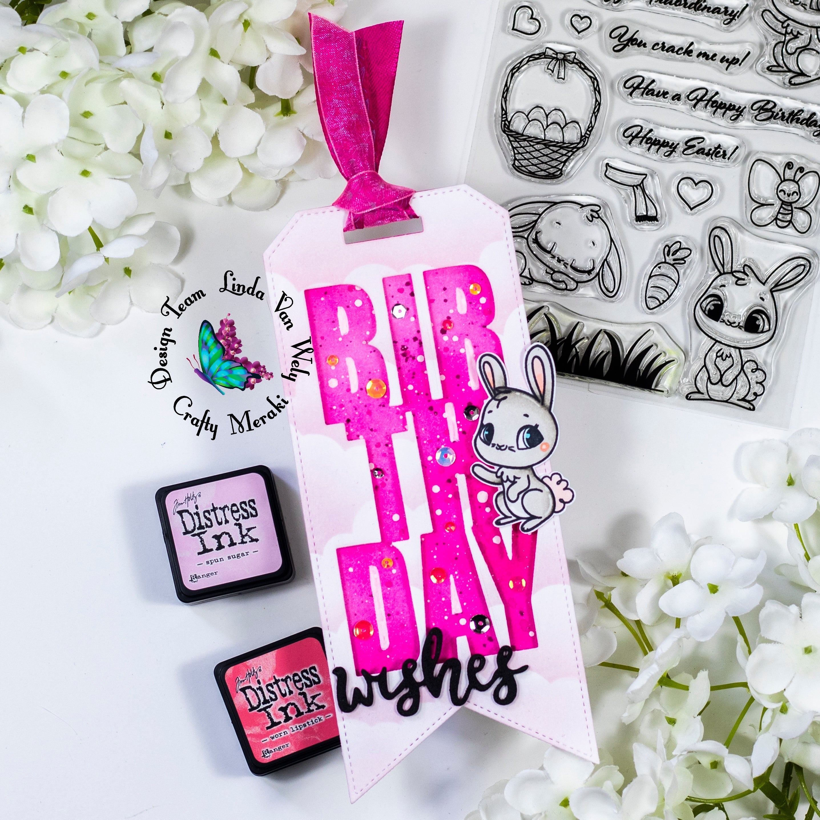 Crafty Meraki Birthday Slimline Tag die - Crafty Meraki
