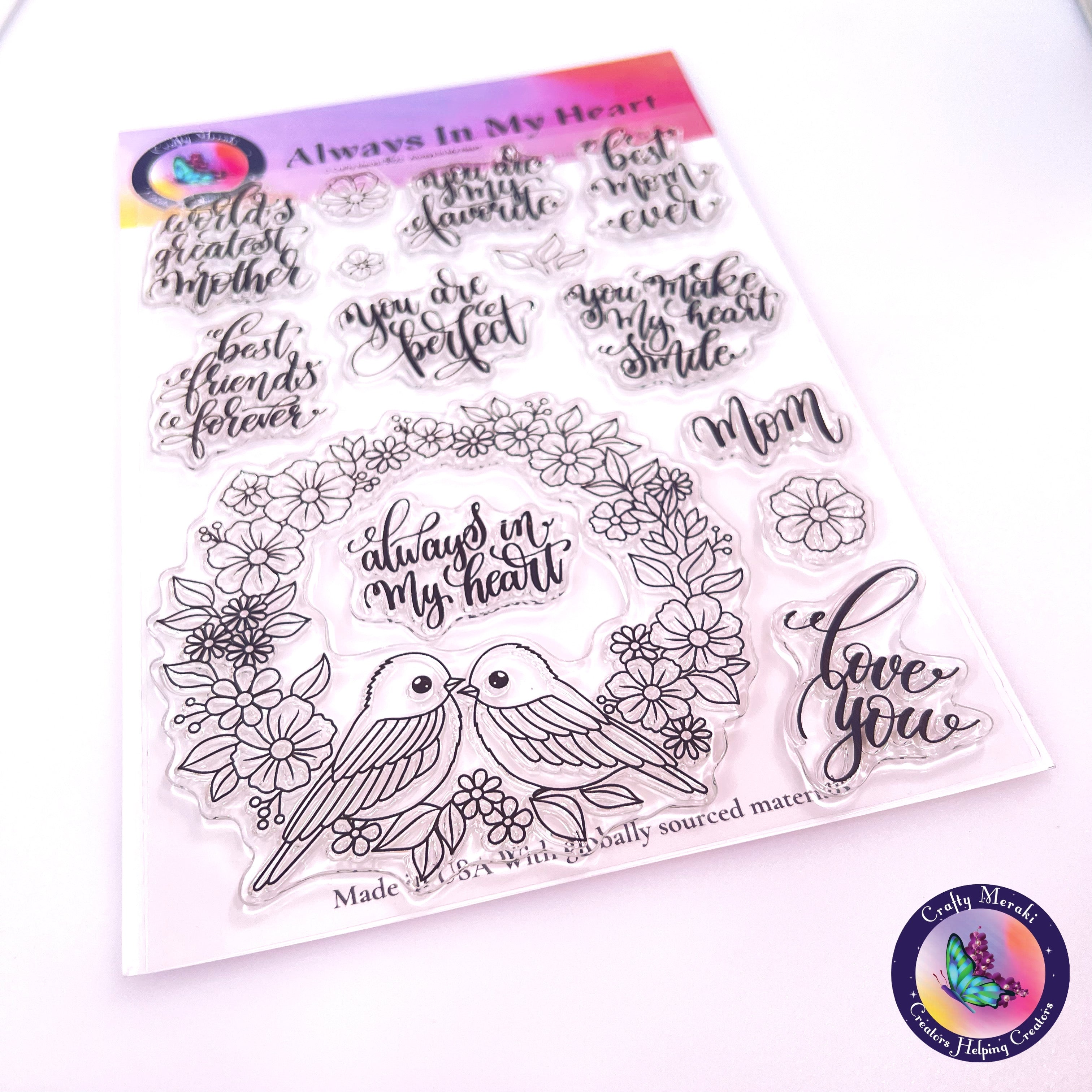 Crafty Meraki Always in My Heart Stamp set - Crafty Meraki