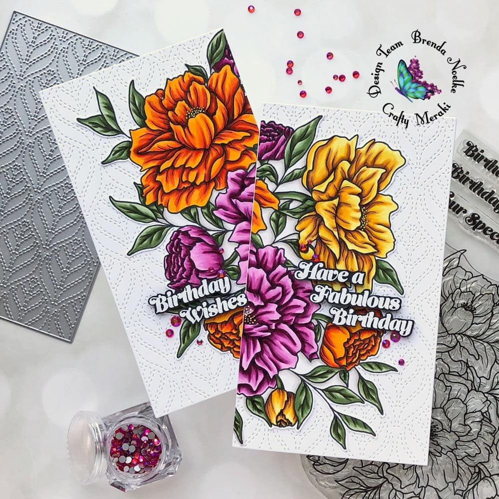 Crafty Meraki Birthday Bouquet Stamp Set - Crafty Meraki