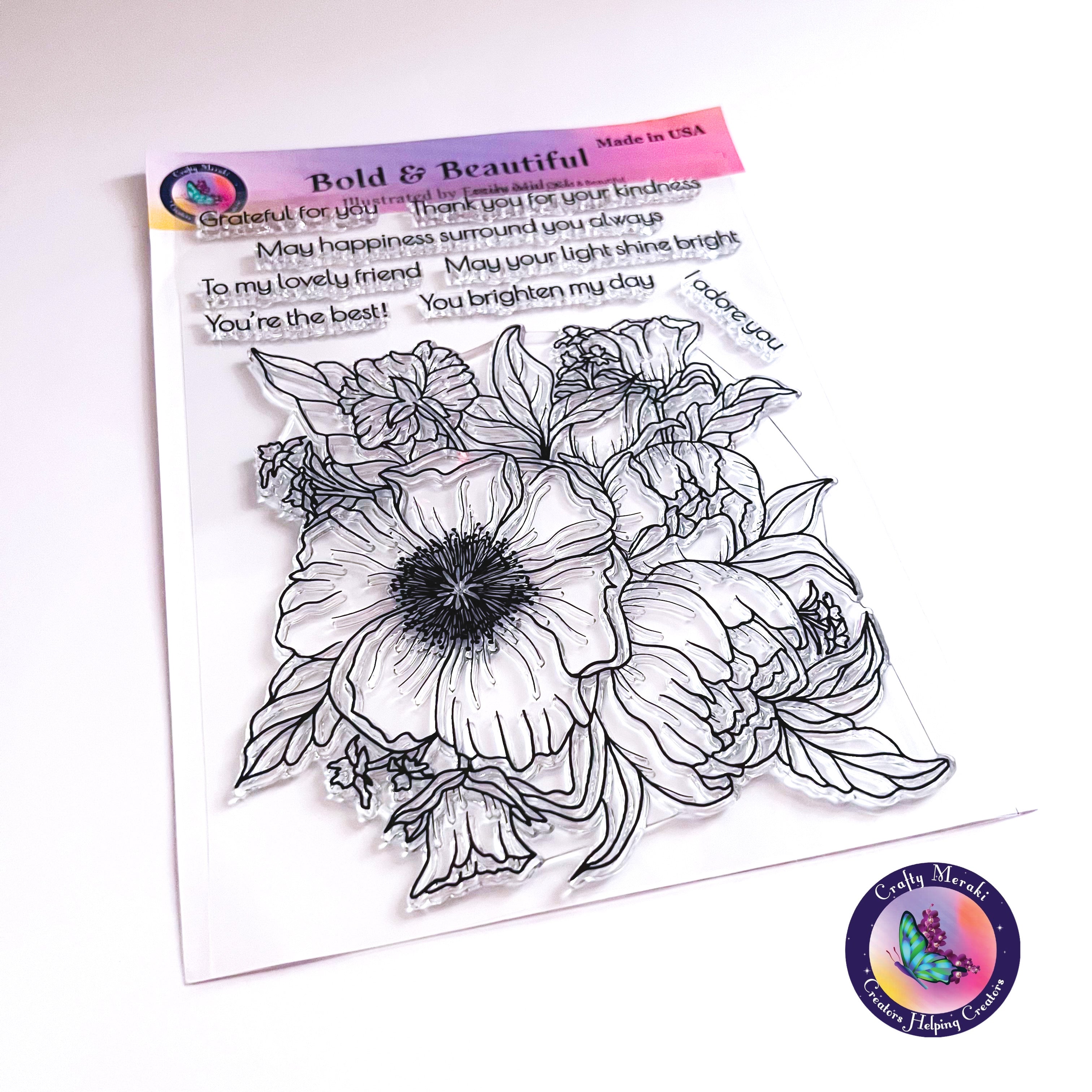 Crafty Meraki Bold and Beautiful stamp set - Crafty Meraki
