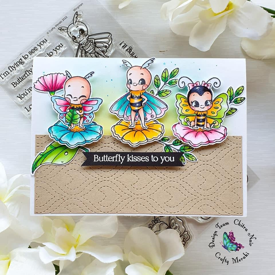 Crafty Meraki Wingman Stamp set - Crafty Meraki