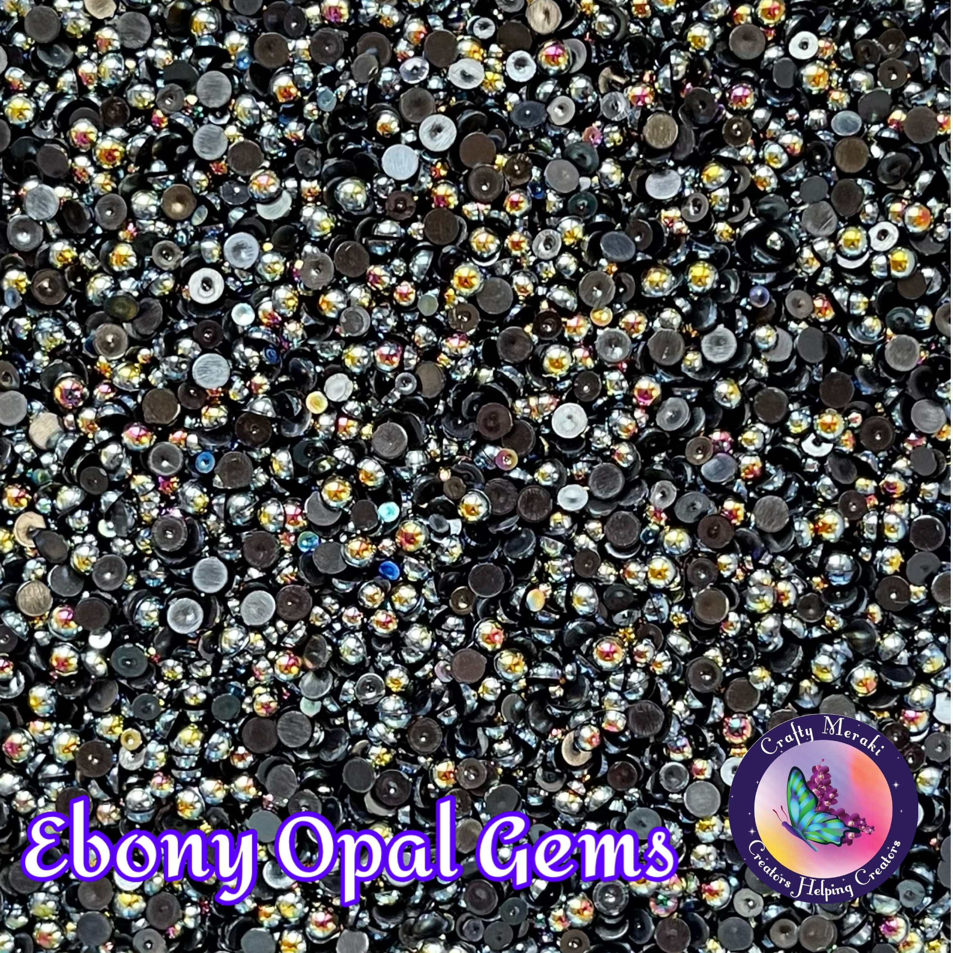 Meraki Ebony Opal Gems - Crafty Meraki