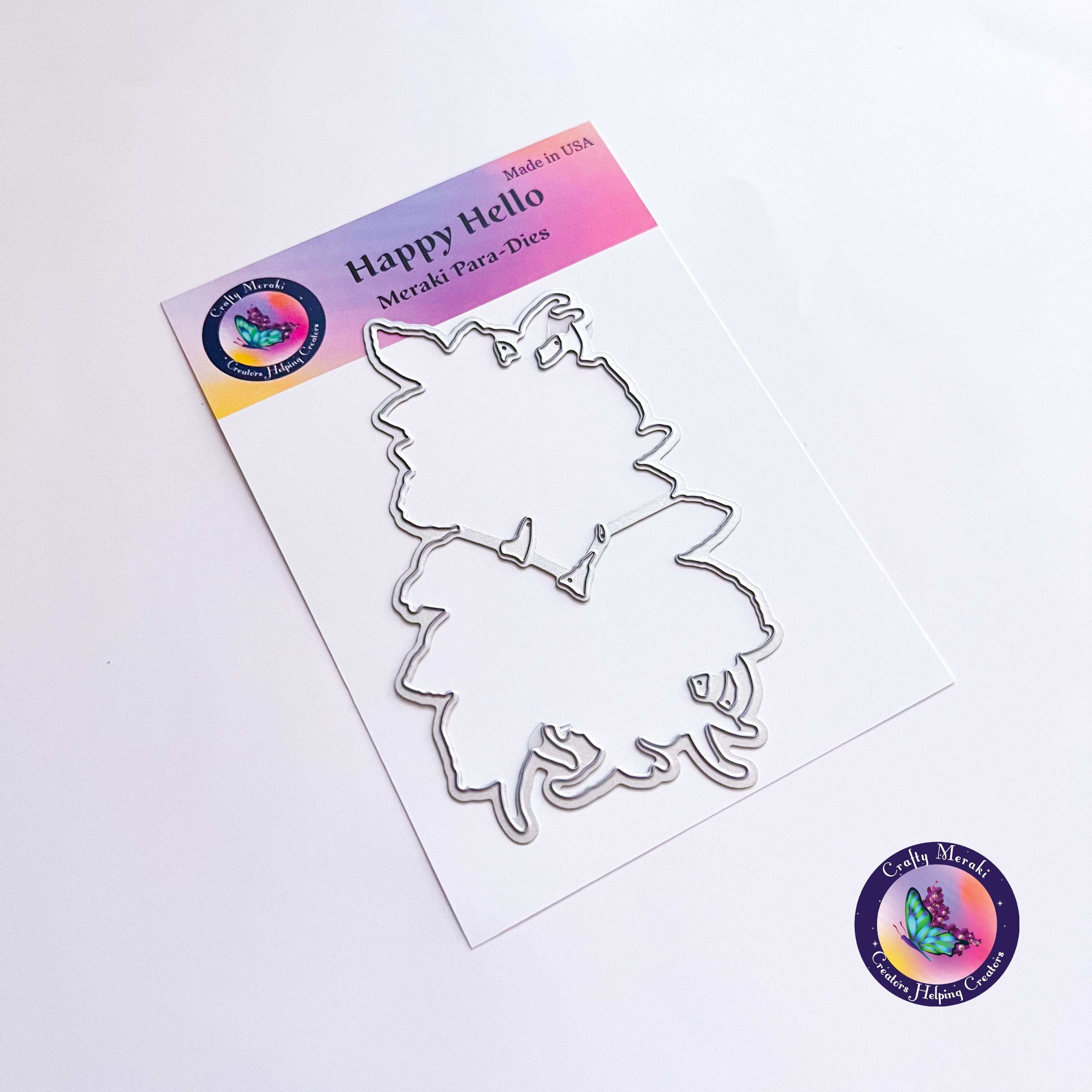 Crafty Meraki Happy Hello Coordinating dies - Crafty Meraki