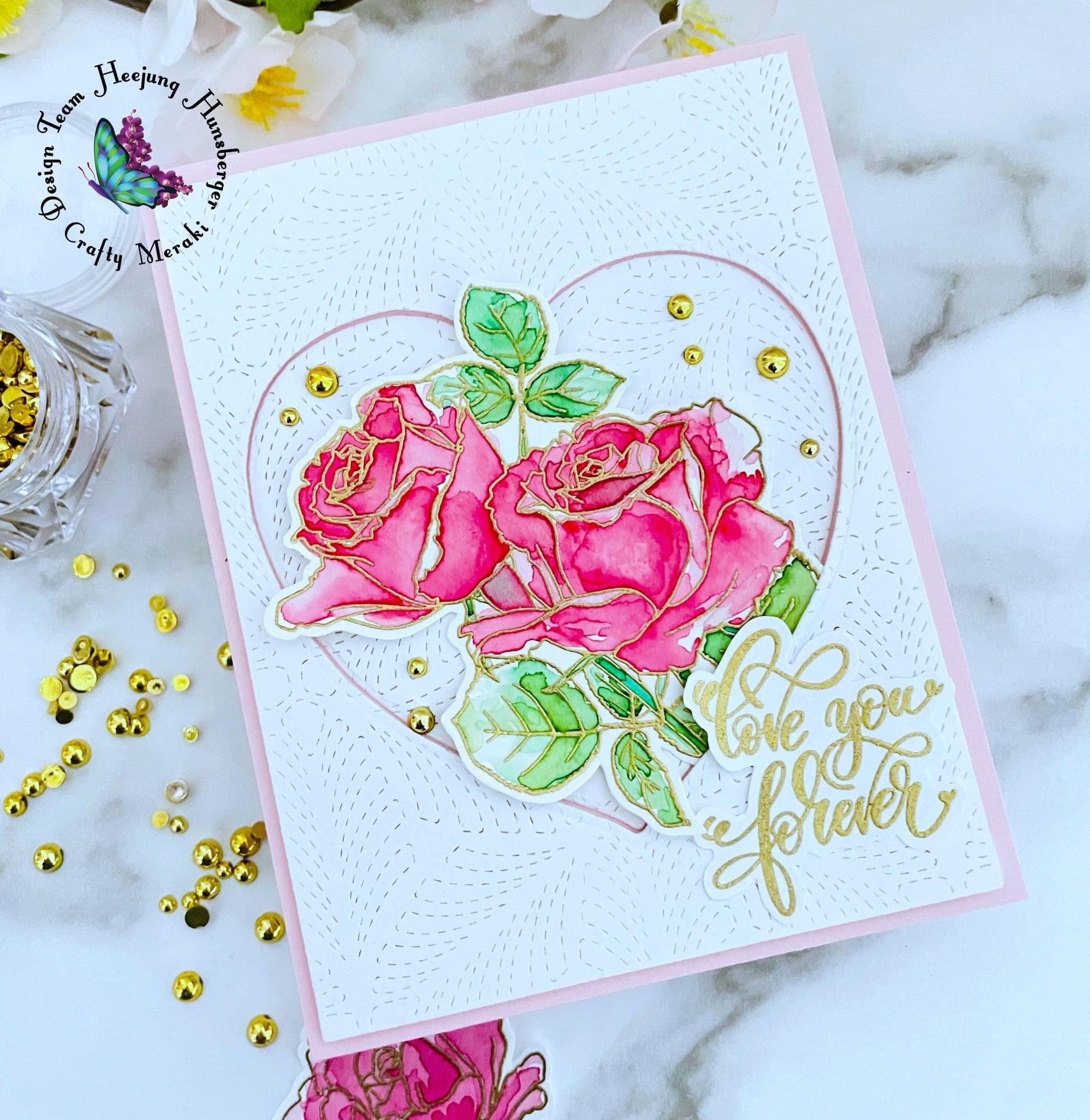 Crafty Meraki Wedding Bouquet Stamp set - Crafty Meraki