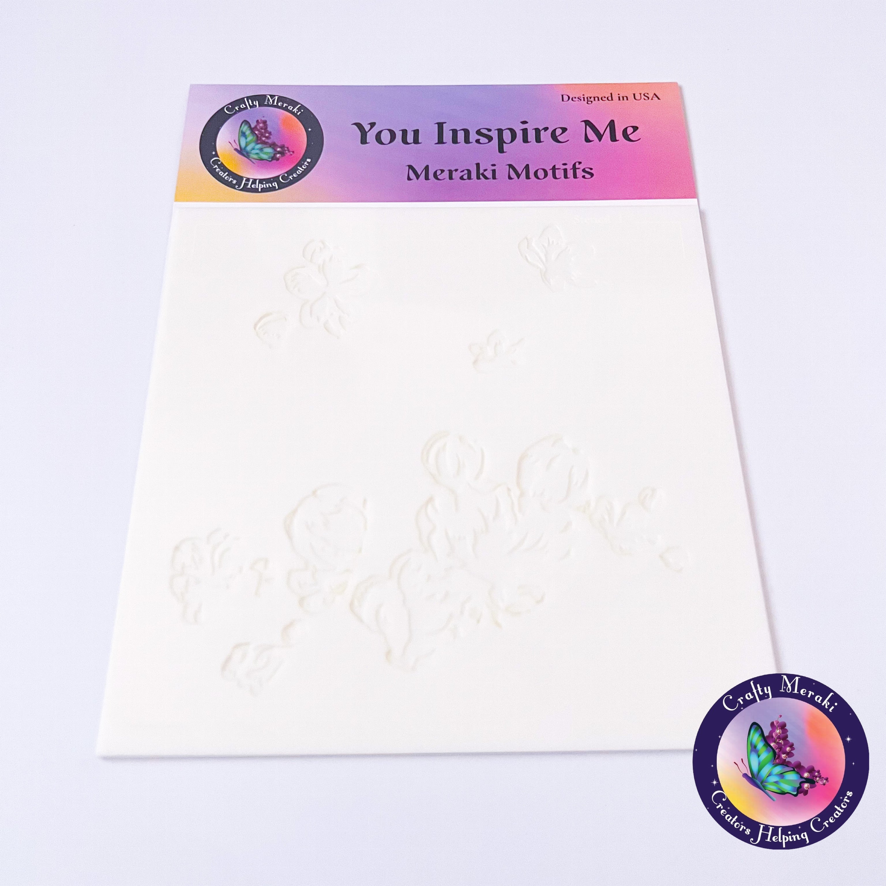 Crafty Meraki You Inspire Me Layering Stencil set - Crafty Meraki