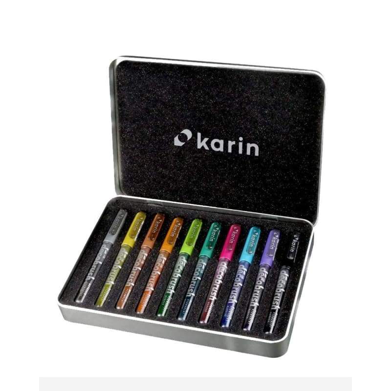 Karin DecoBrush Metallic Marker 10pc - Crafty Meraki