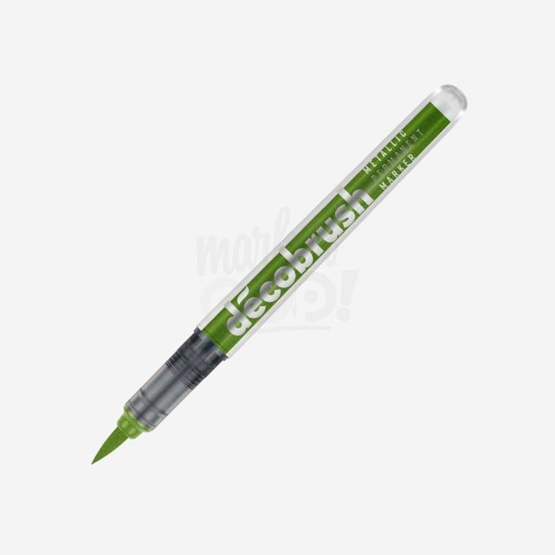 Karin DecoBrush Metallic Marker 8536 Light Green - Crafty Meraki