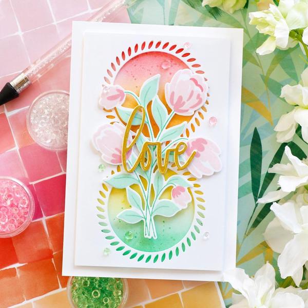 Pinkfresh Studio Layered Bouquet Stamp - Crafty Meraki