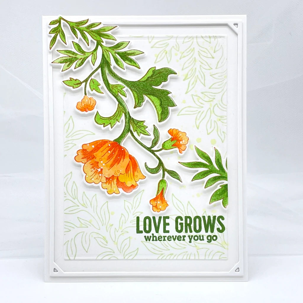 Pinkfresh Studio Blooming Vines stamp - Crafty Meraki