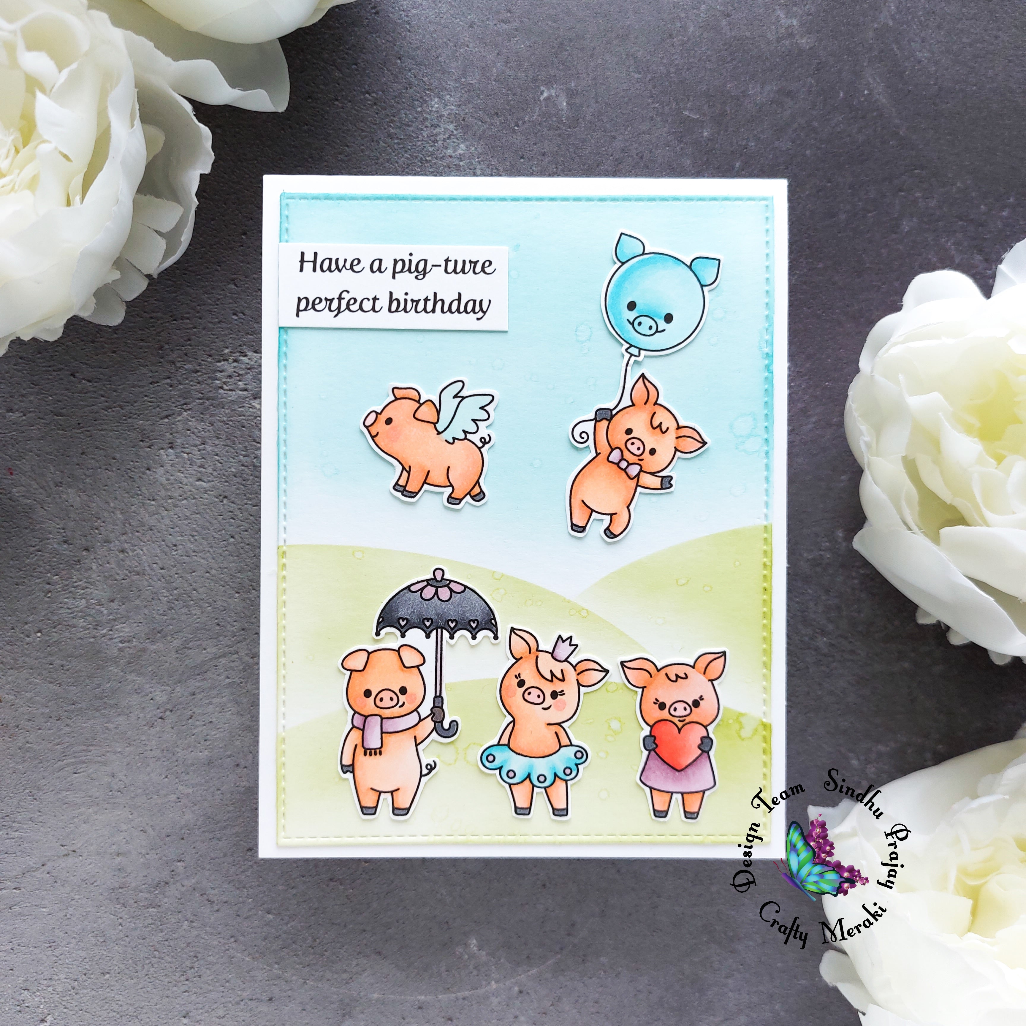 Crafty Meraki Hogs & Kisses Stamp set - Crafty Meraki