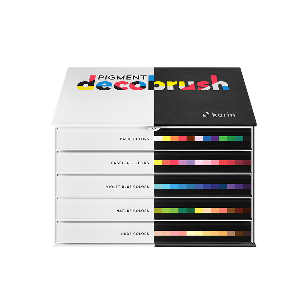 Karin Markers Karin Pigment DecoBrush PROFESSIONAL 60pc Set - Crafty Meraki
