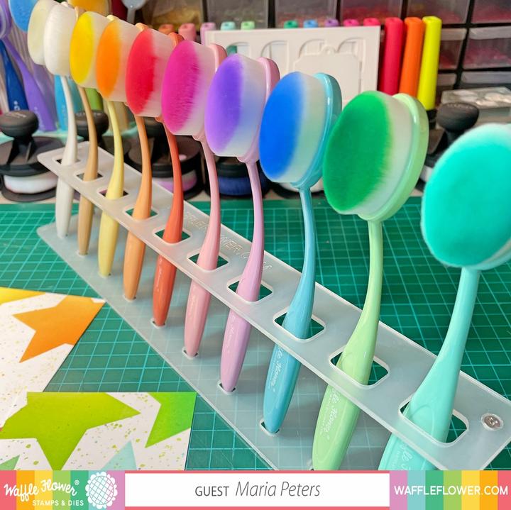 Waffle Flower Acrylic Brush Stand - Crafty Meraki