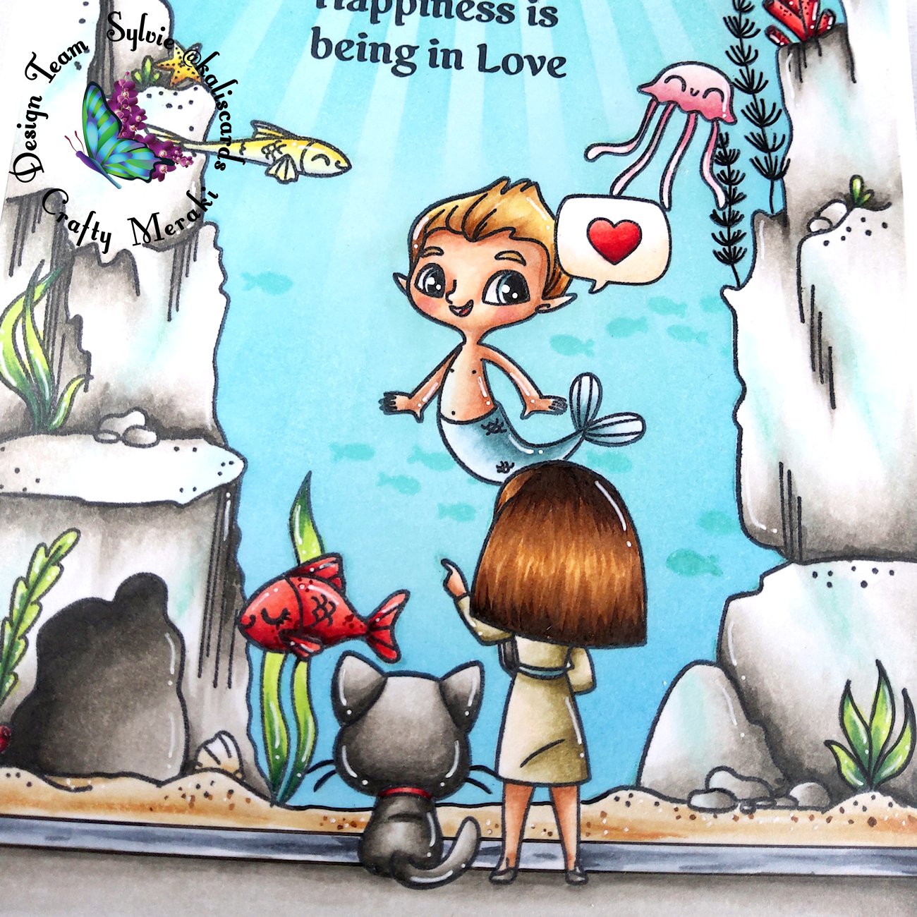 Love is in the water by Sylvie @Kaliscards